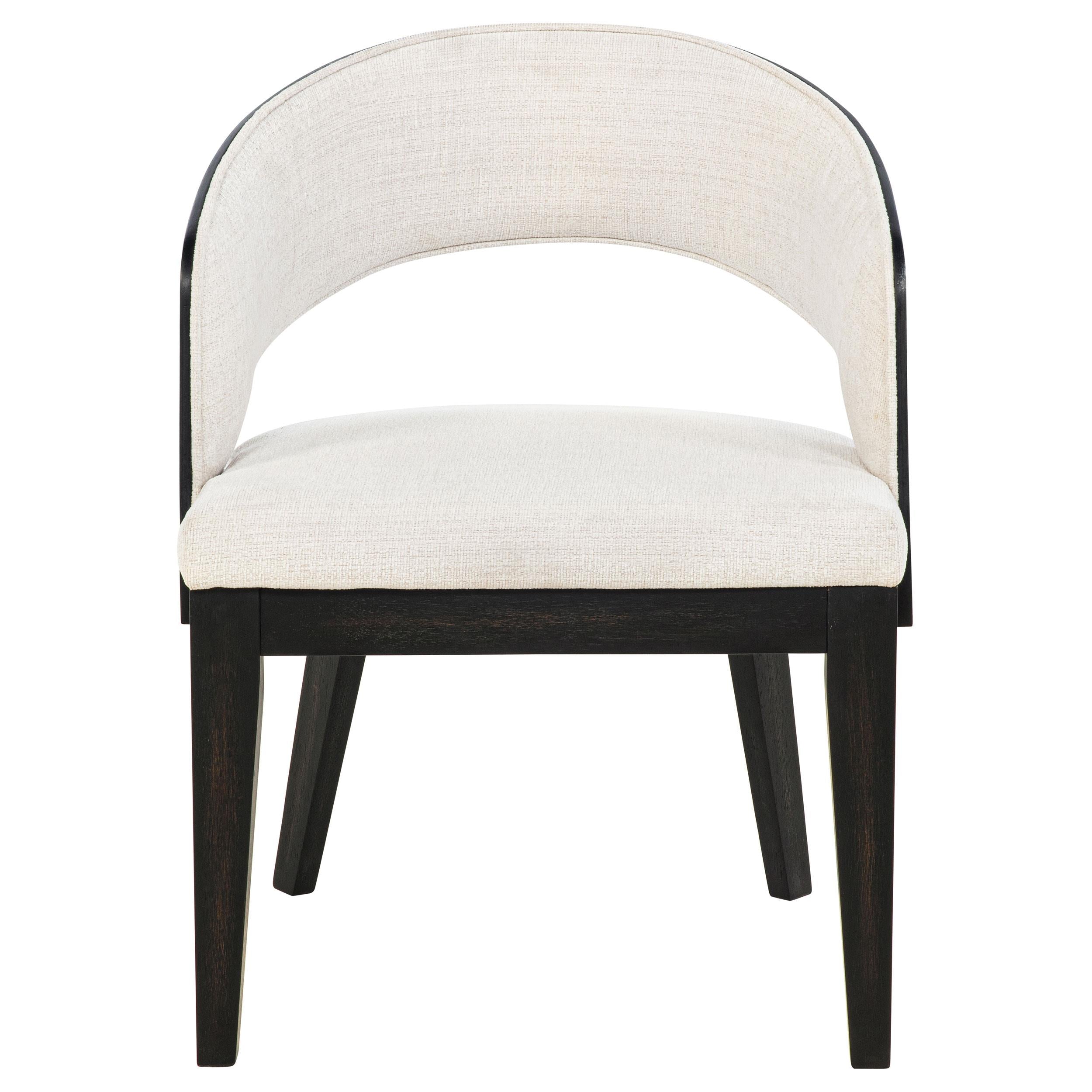 Leandro Upholstered Dining Arm Chair Cream (Set of 2) - 115393