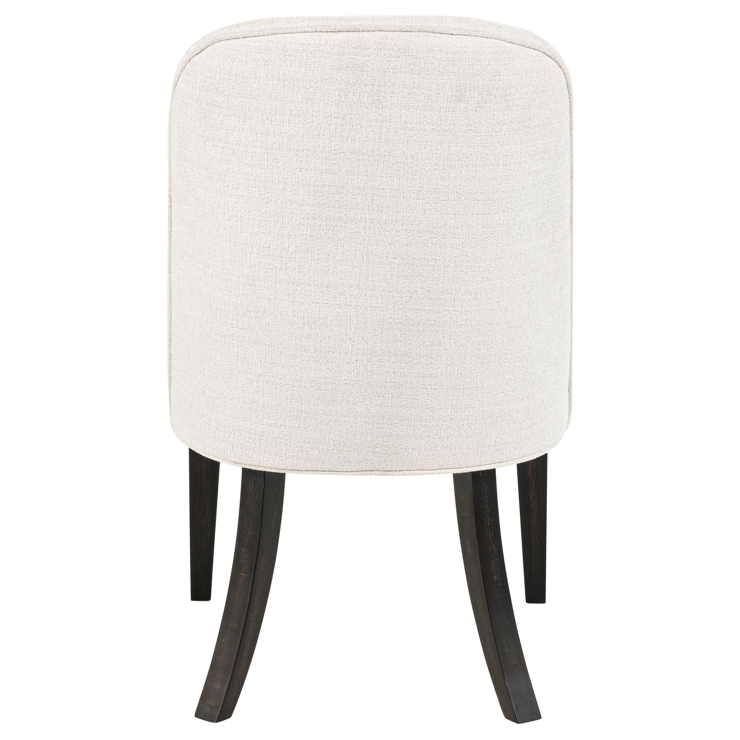 Leandro Upholstered Dining Side Chair Cream (Set of 2) - 115392