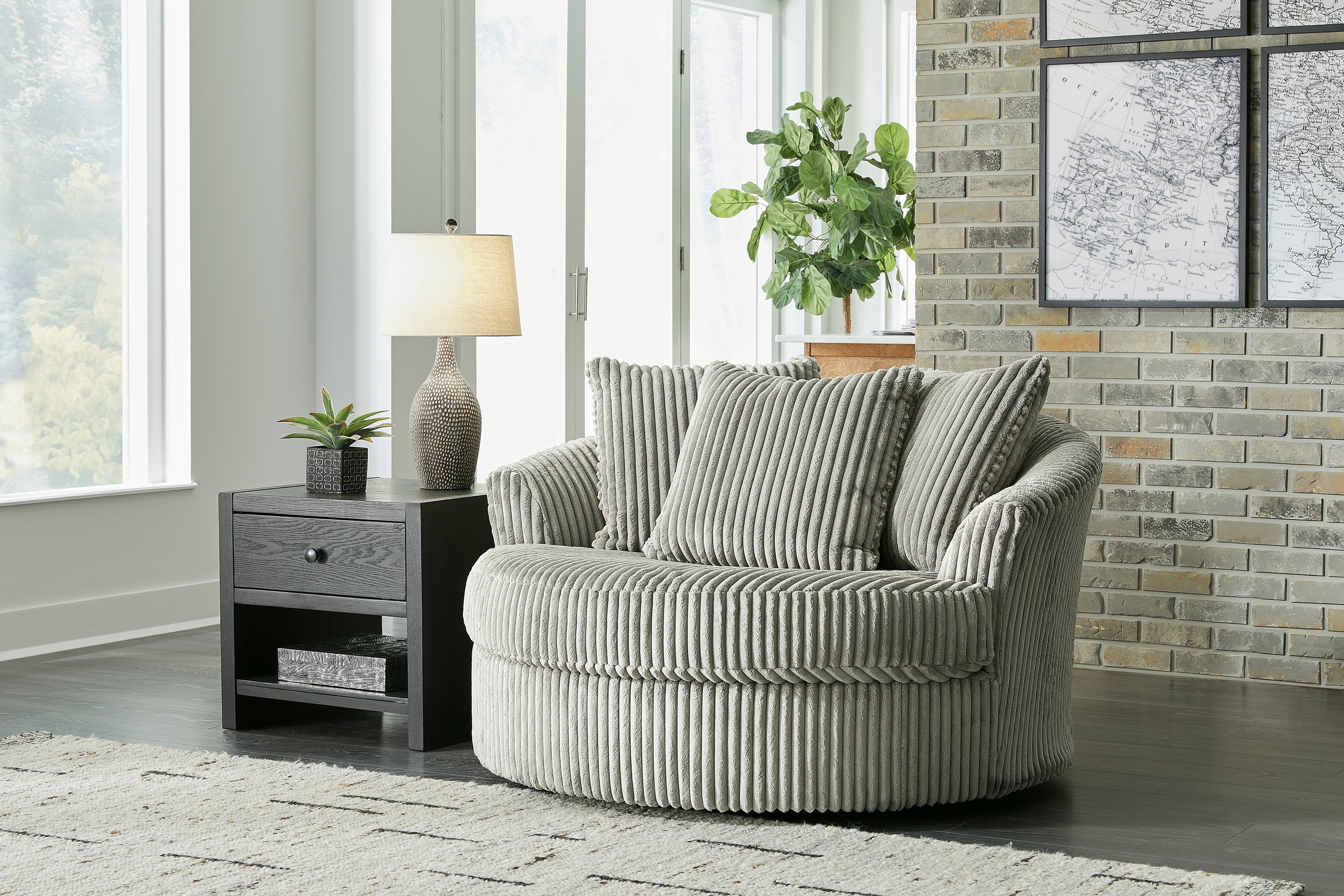 Lindyn 4-Piece Sectional, Chair and Ottoman - 21105U11