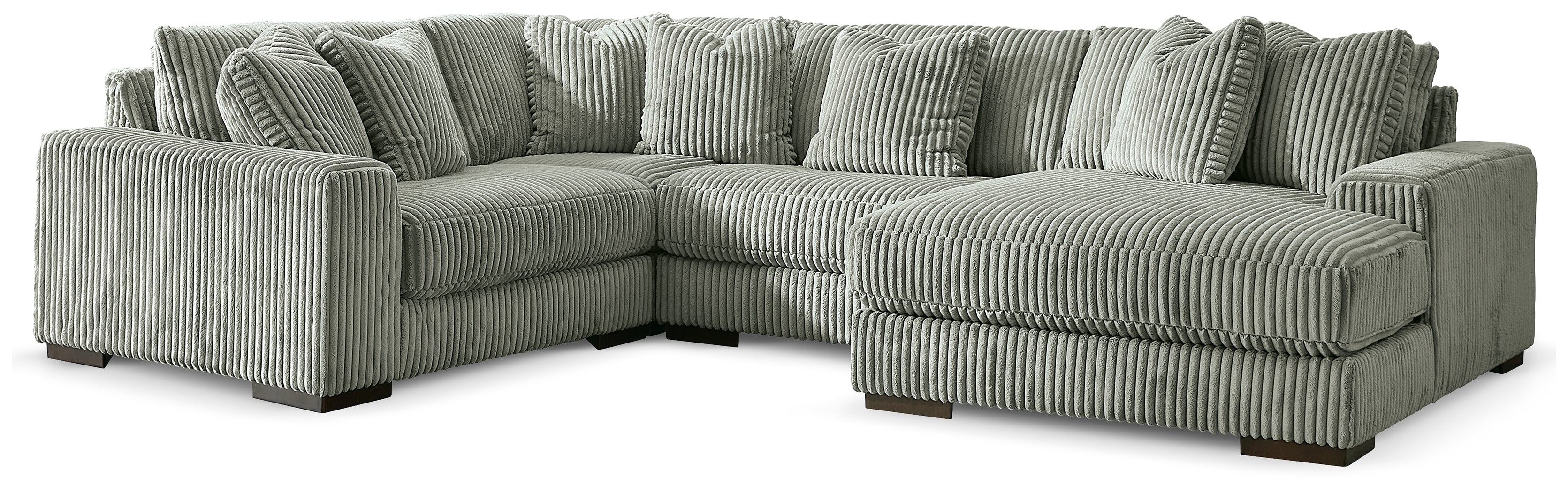 Lindyn Fog 4-Piece Sectional with Chaise - 21105S15