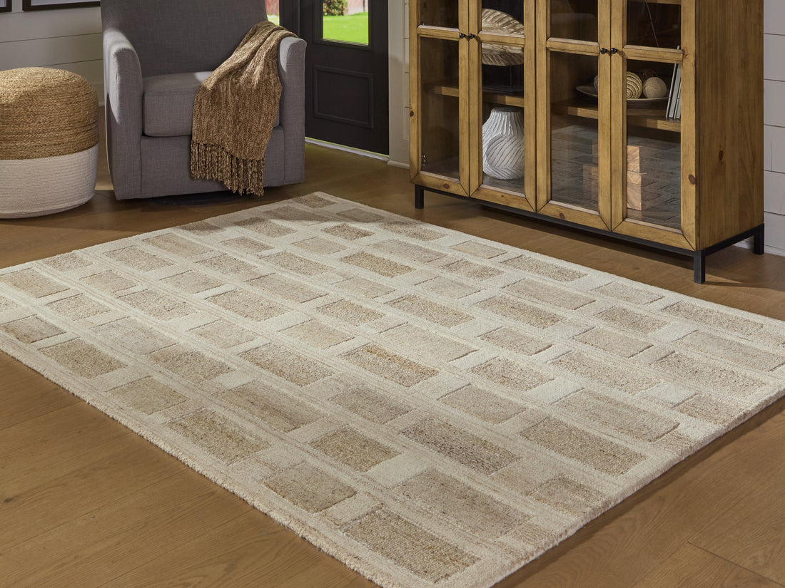 Lisgrove Tan/Brown/White Medium Rug - R407712