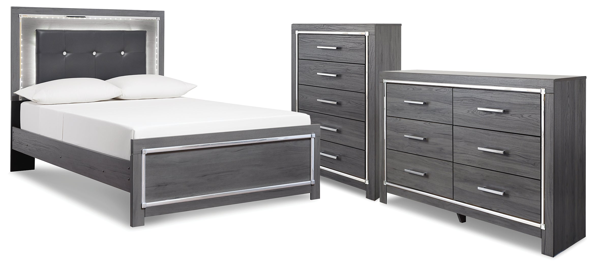 Lodanna Full Panel Bed, Dresser and Chest - B214B52