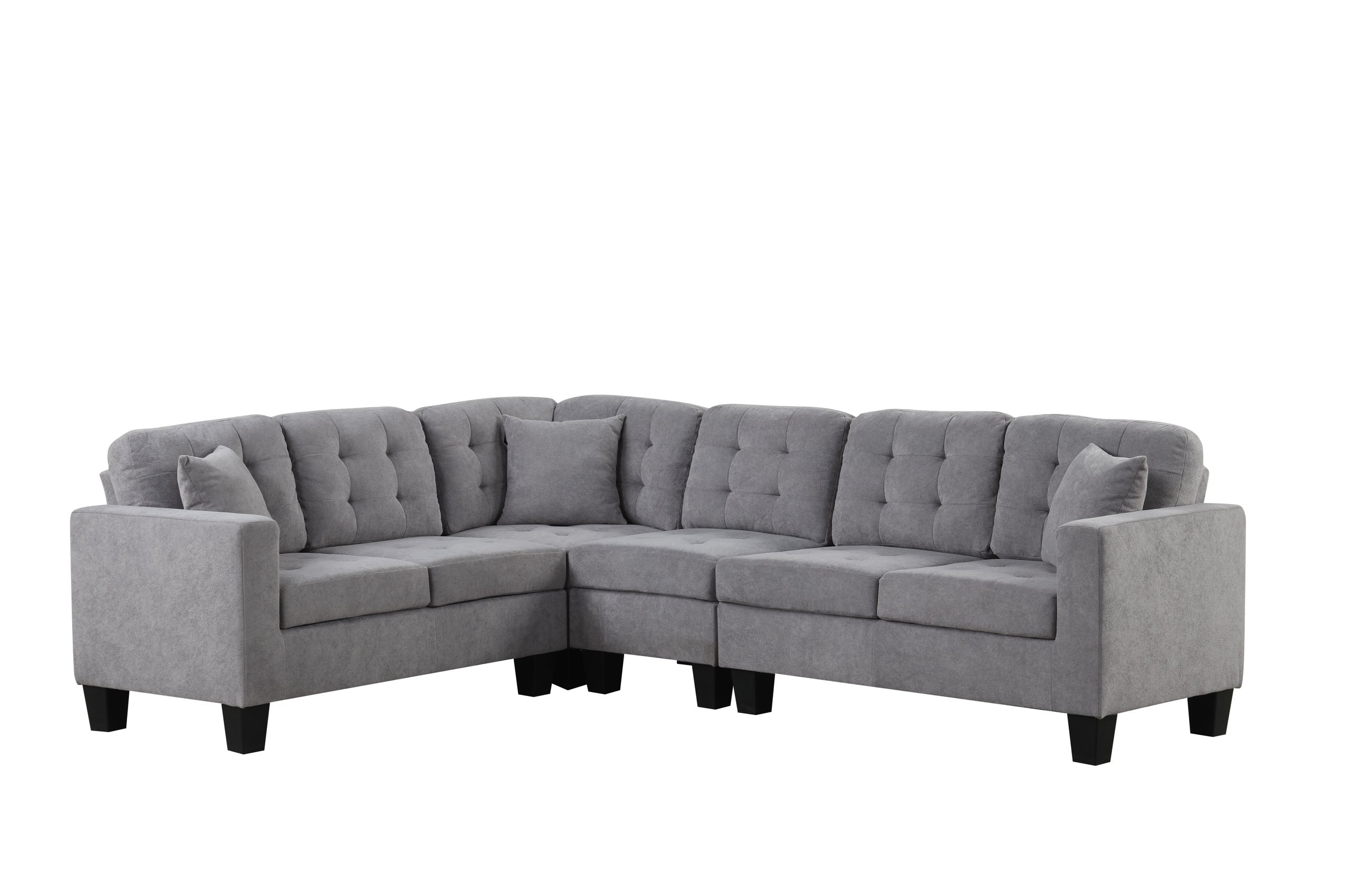 Logan2 Gray - Reversible Sectional - Logan2 Gray