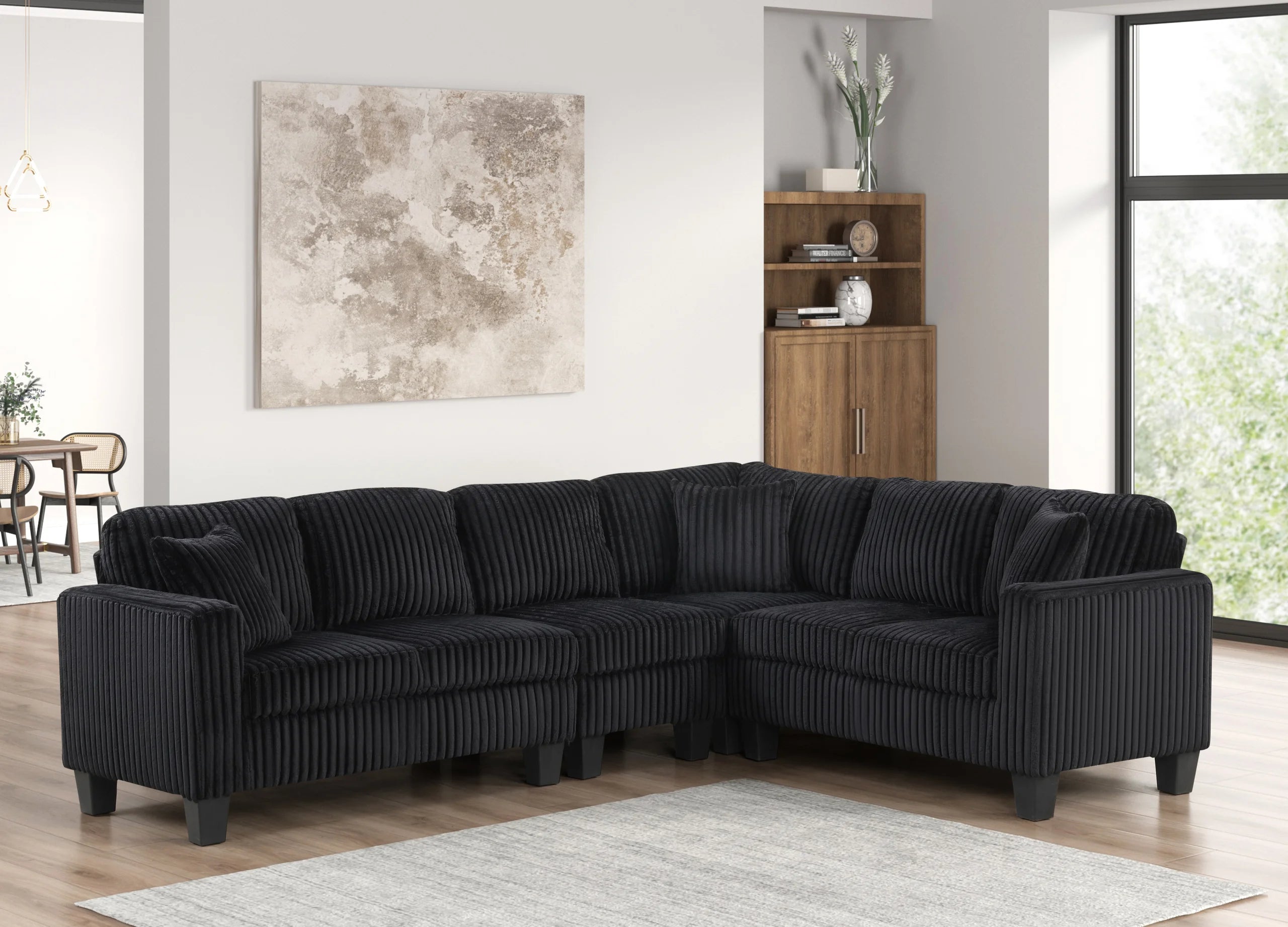 Logan2 Onyx - Reversible Sectional - Logan2 Onyx