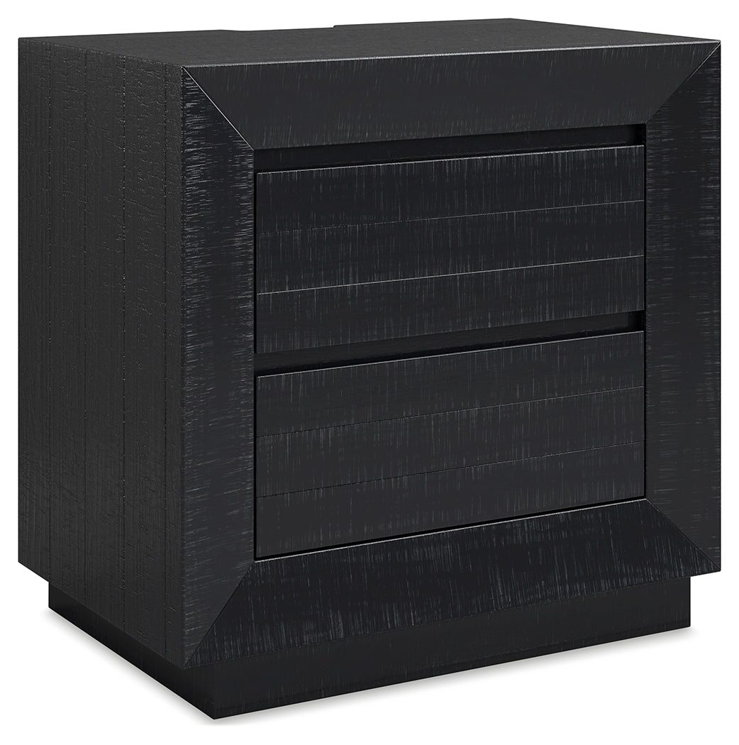 LONDER Black Nightstand - B768-92