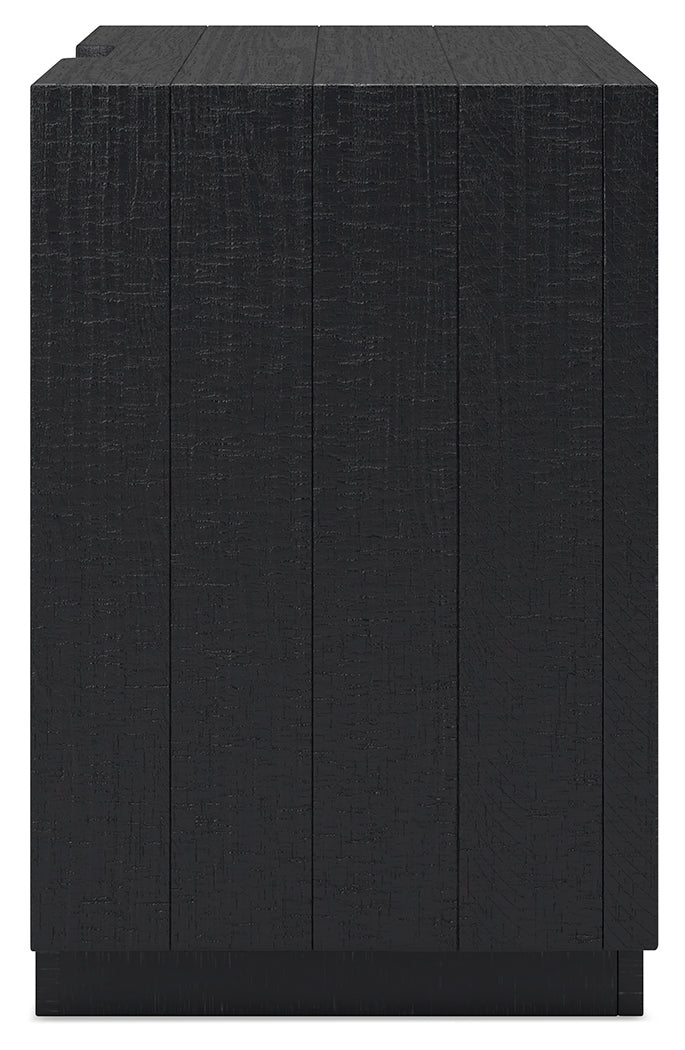 LONDER Black Nightstand - B768-92