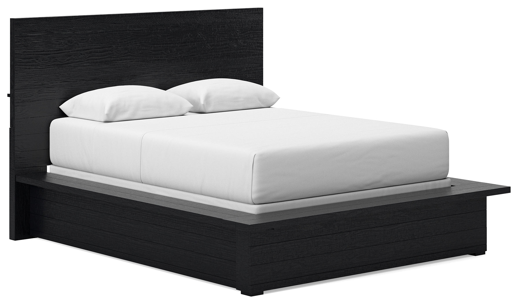 Londer Black Queen Panel Bed - B768B2