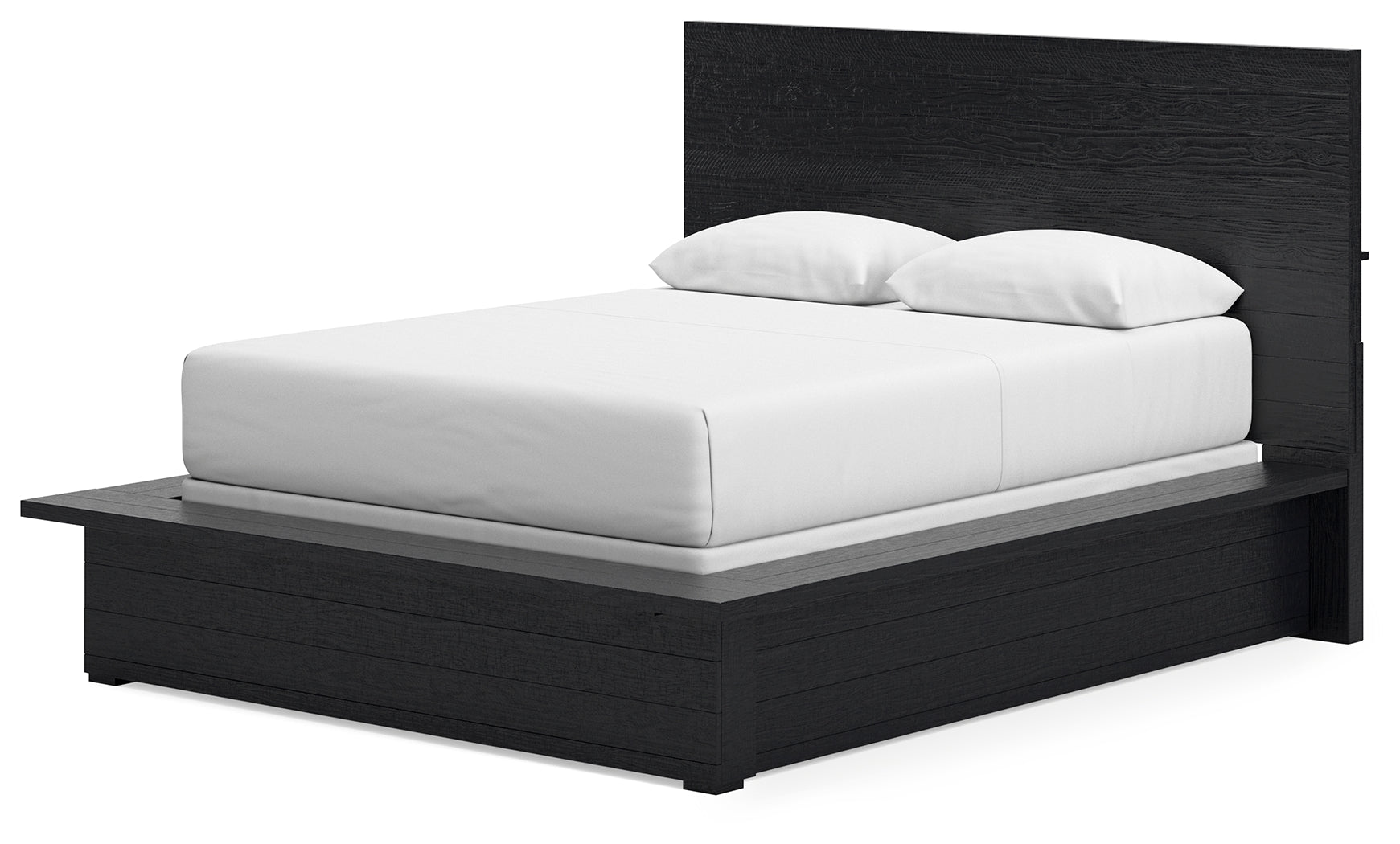 Londer Black Queen Panel Bed - B768B2