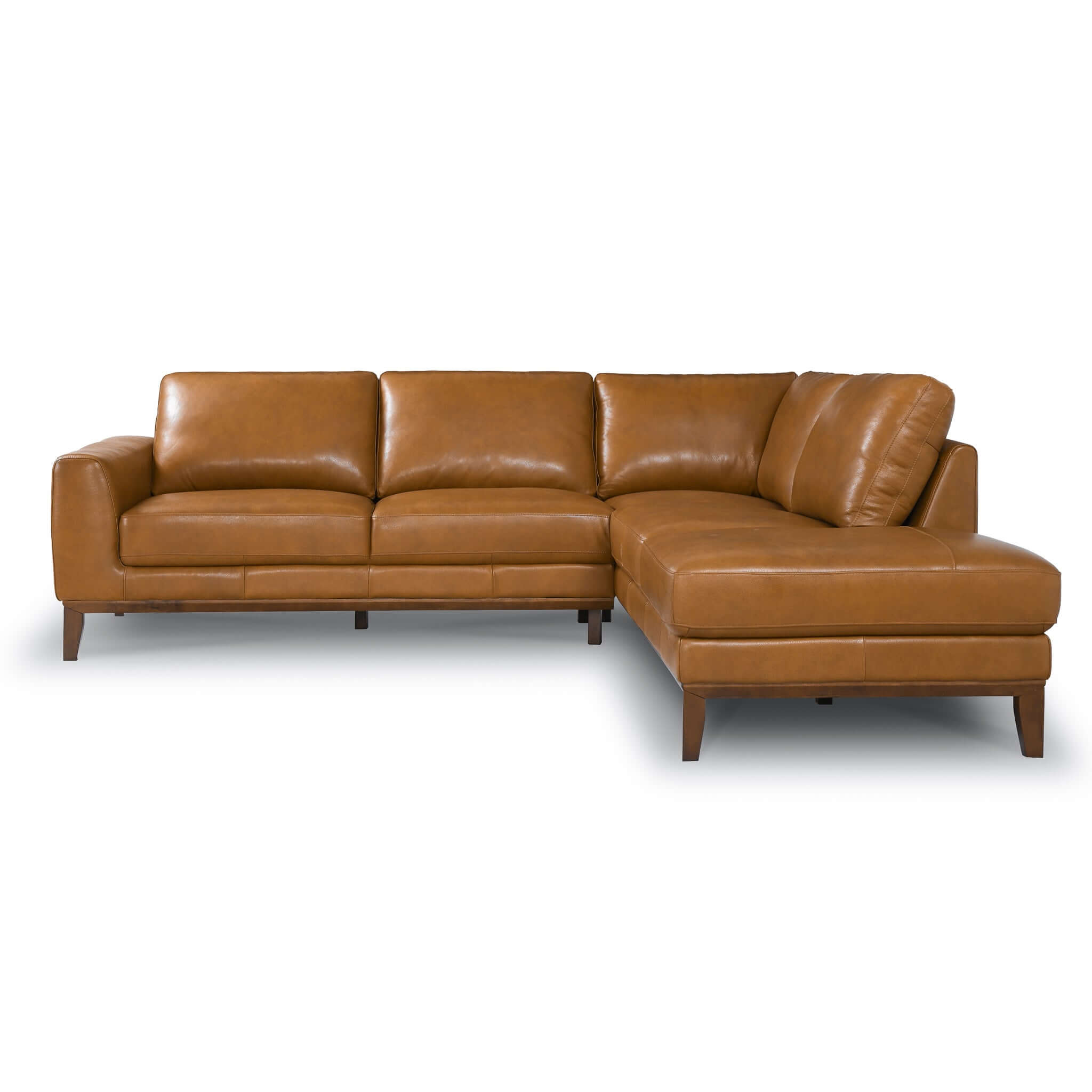 London Leather Sectional Sofa Right Facing - SEC00401502