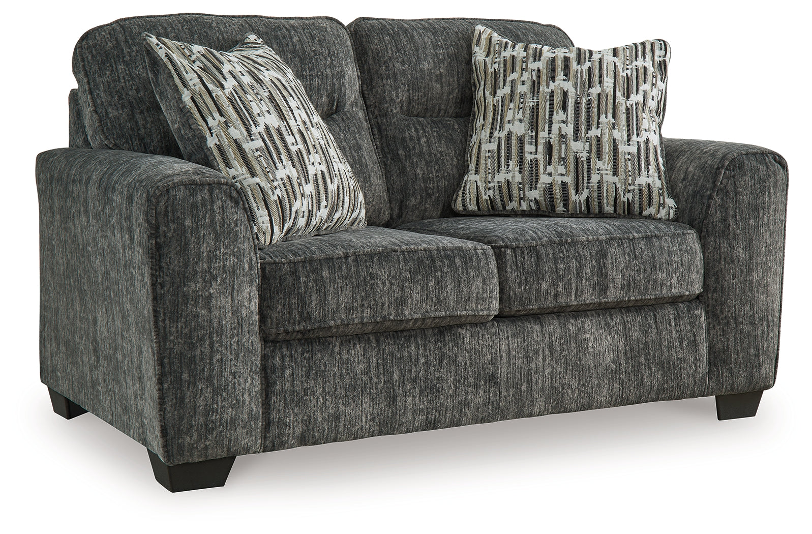 Lonoke Gunmetal Loveseat, Oversized Chair and Ottoman - 50504U10