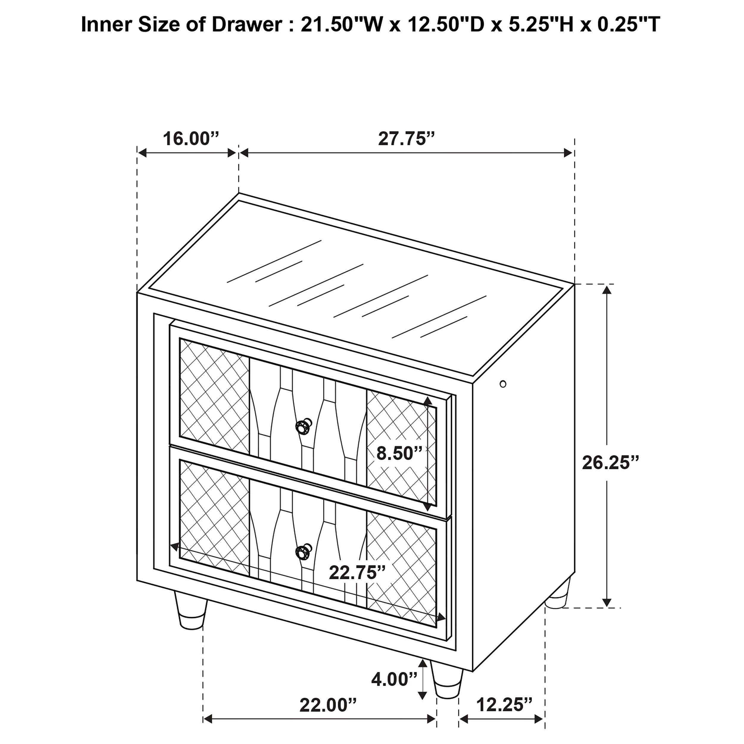 Lorient 5-piece Queen Bedroom Set Black - 223161Q-S5
