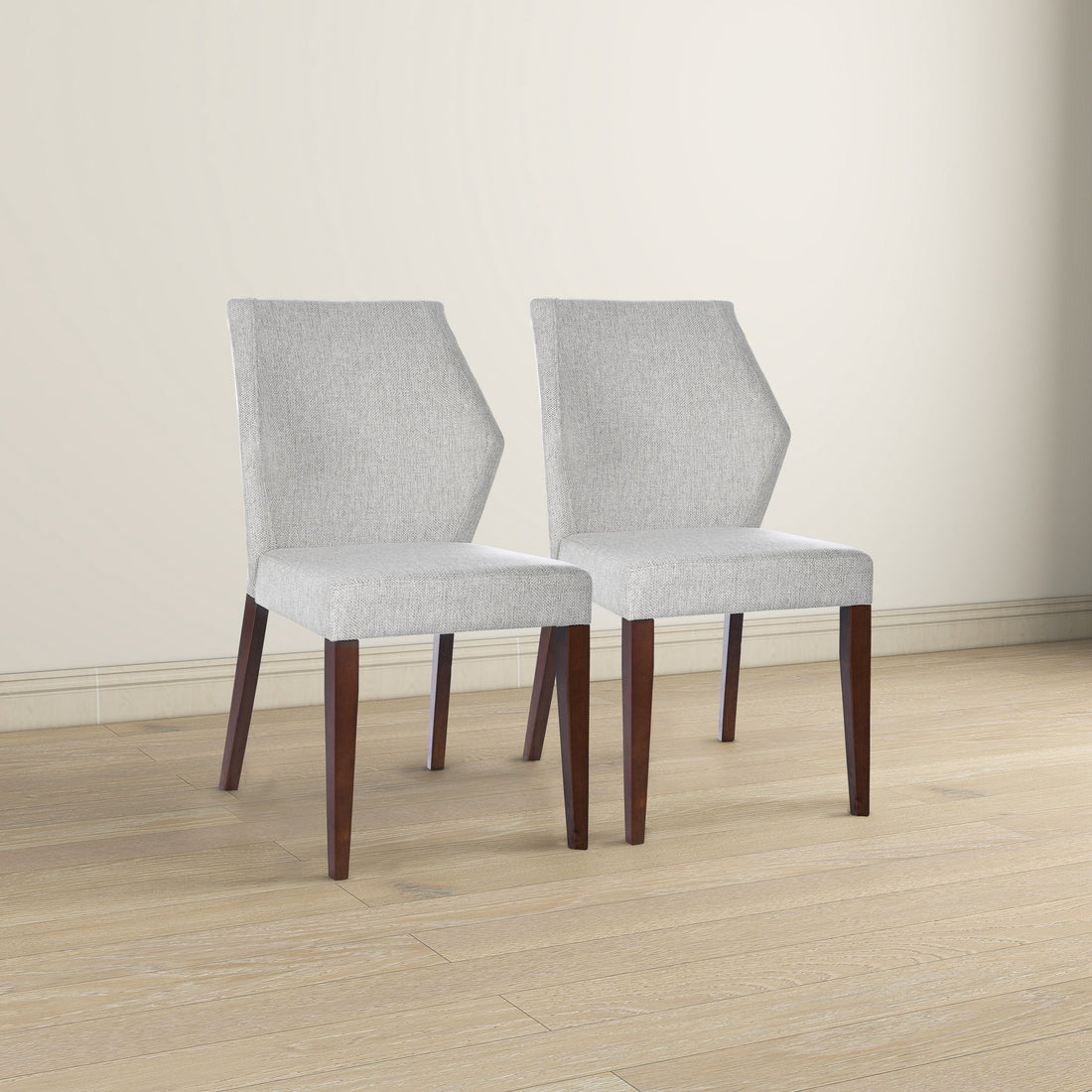 Luca Light Grey Fabric Dining Chair (Set Of 2) - DCH03603101
