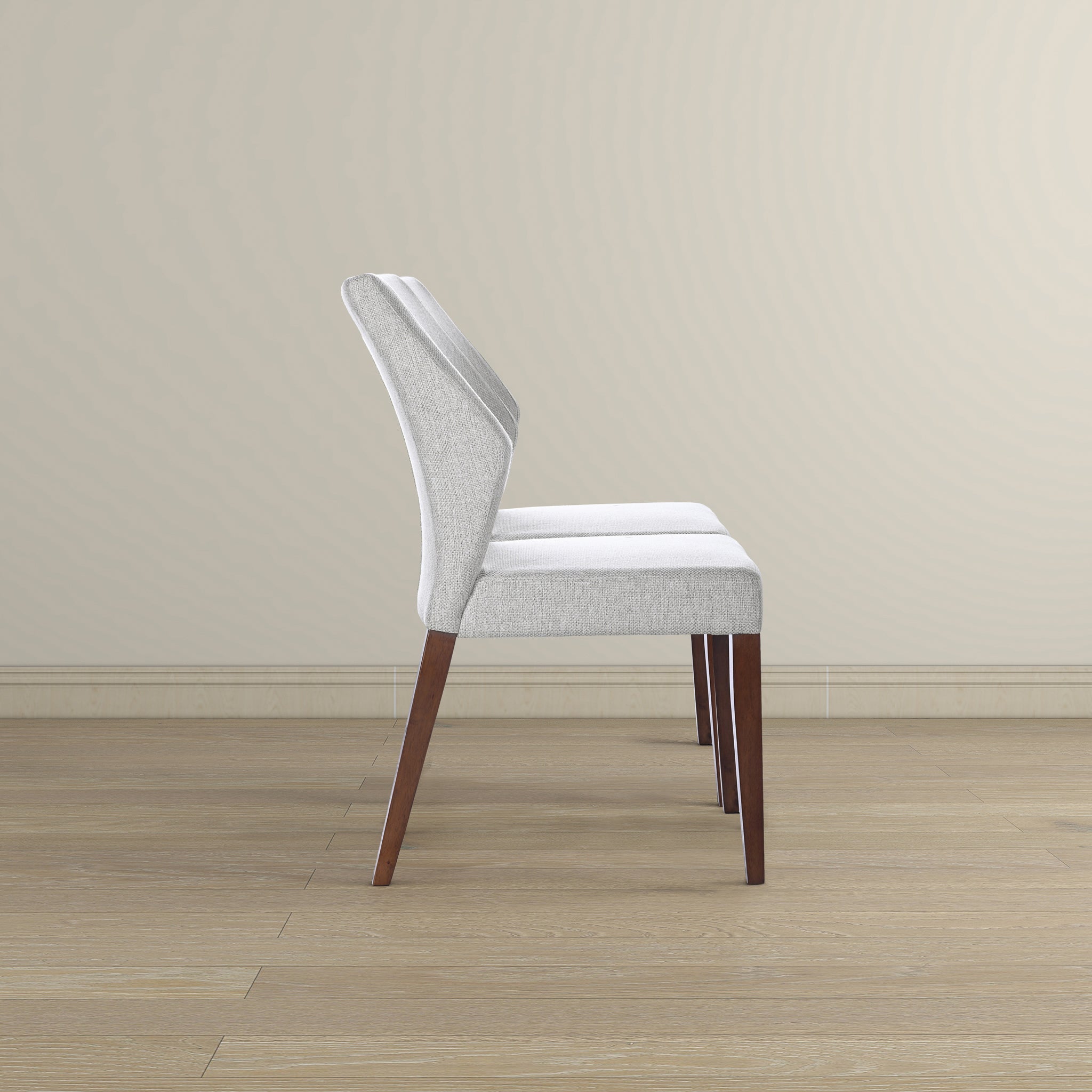 Luca Light Grey Fabric Dining Chair (Set Of 2) - DCH03603101