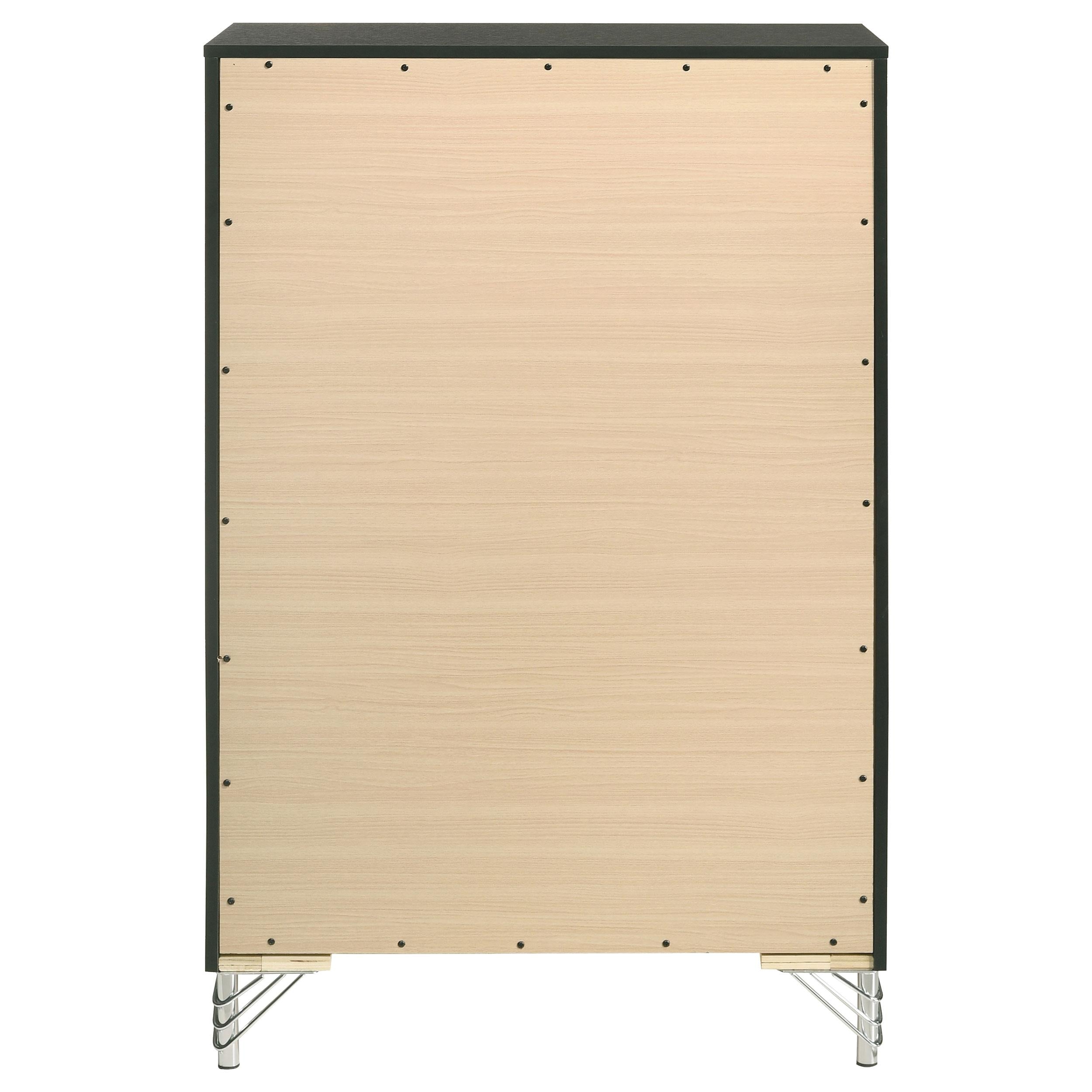 Lucia 5-drawer Bedroom Chest of Drawers Black - 224995