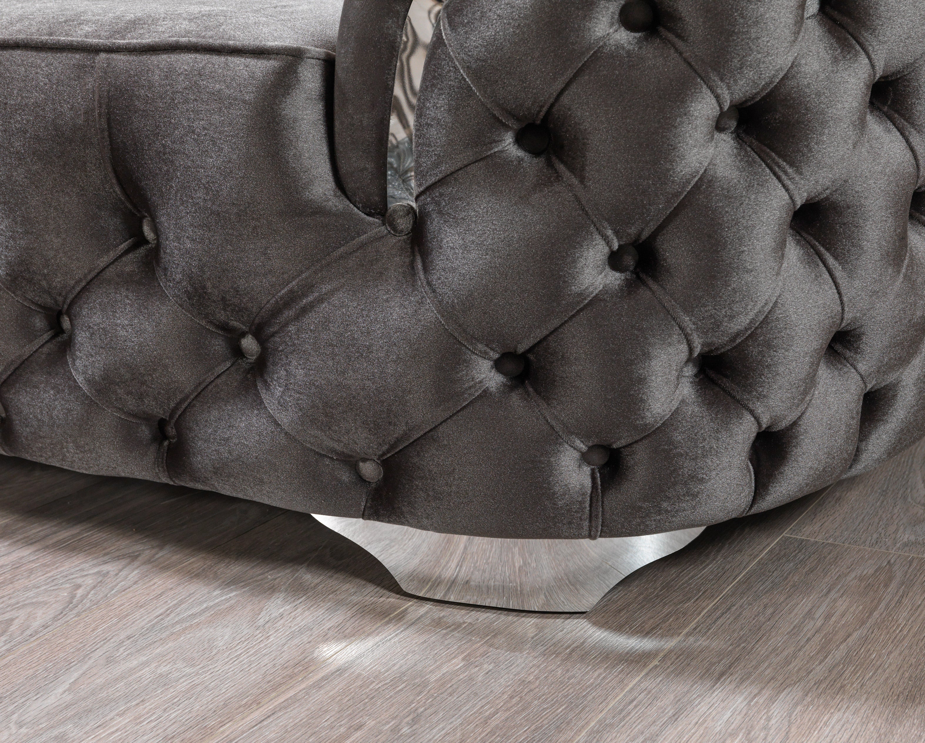 Lupino Gray Velvet Sofa & Loveseat - LUPINOGRAY-SL
