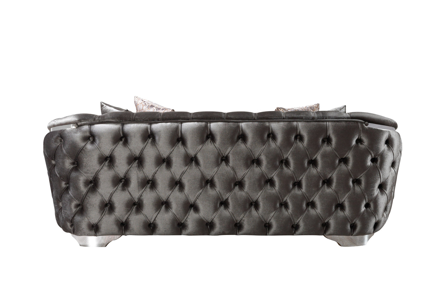 Lupino Gray Velvet Sofa & Loveseat - LUPINOGRAY-SL