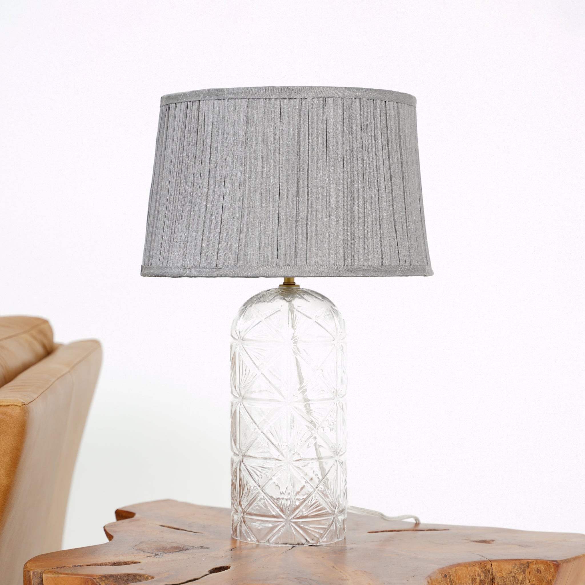 Luxora Table Lamp Gold - Clear and Grey - TBL04104101