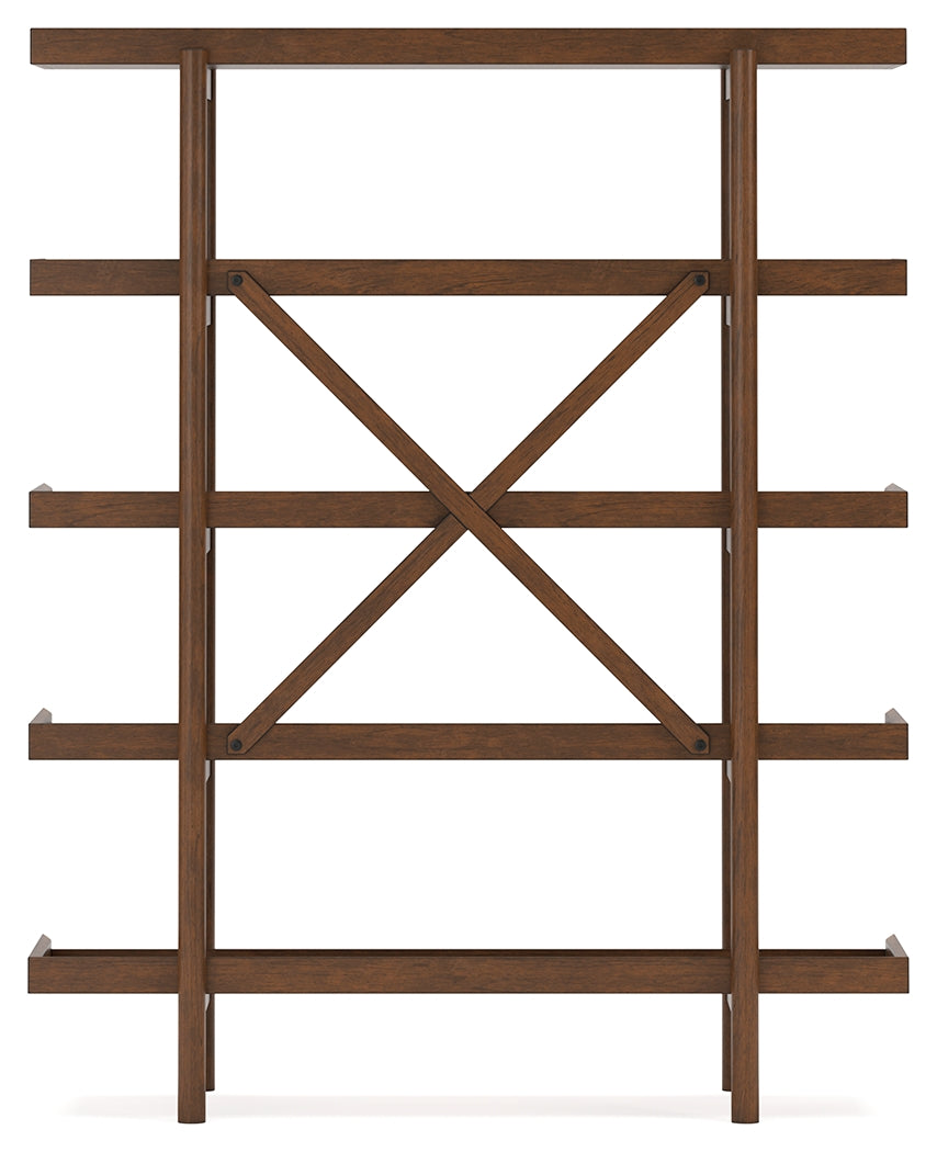 Lyncott Brown 70" Bookcase - H615-70 - Bien Home Furniture & Electronics