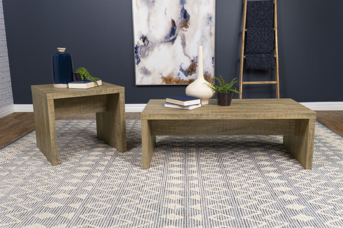 Lynette 2-piece Rectangular Coffee and End Table Set Mango - 704128-S2