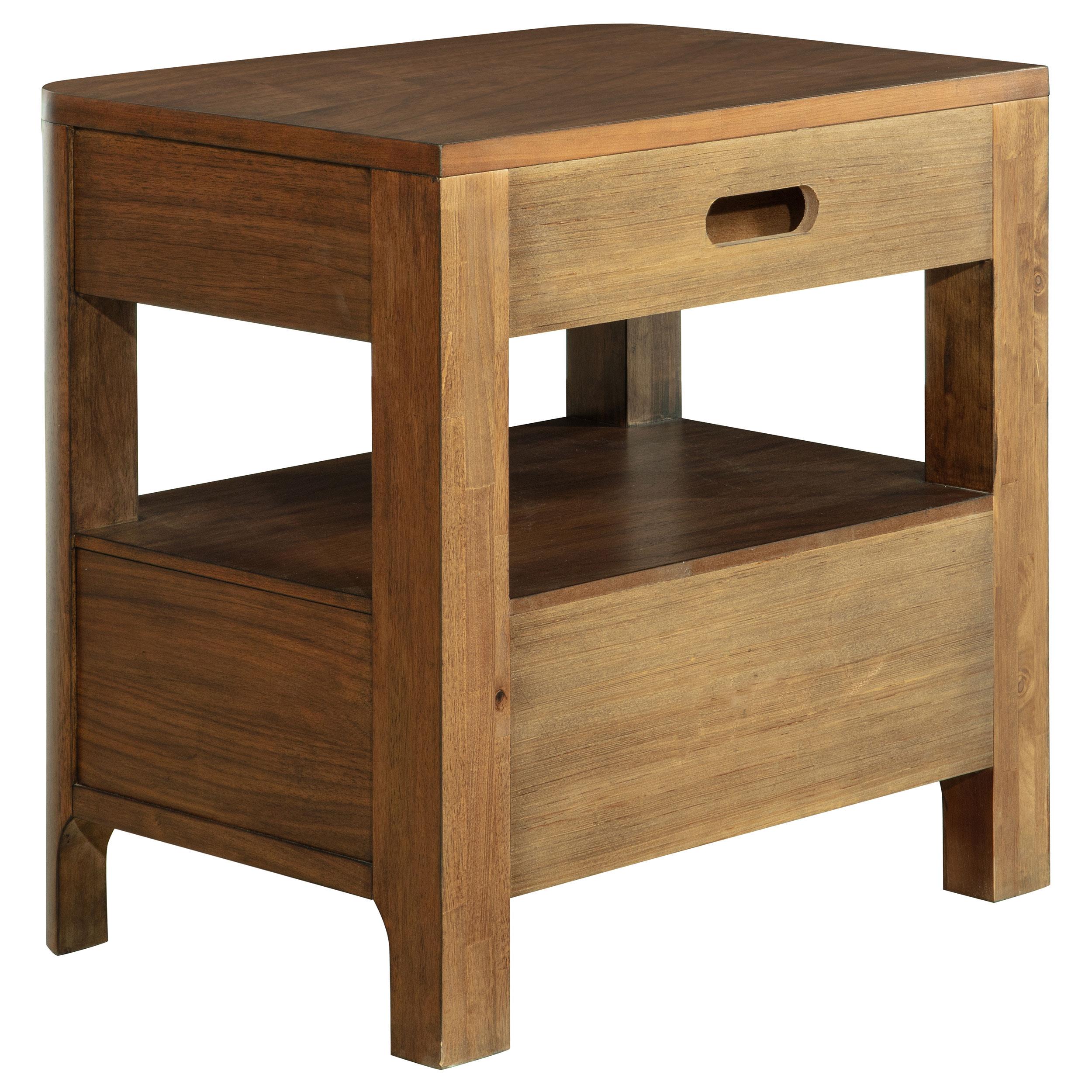 Maderia 2-drawer Nightstand Bedside Table Walnut - 223322
