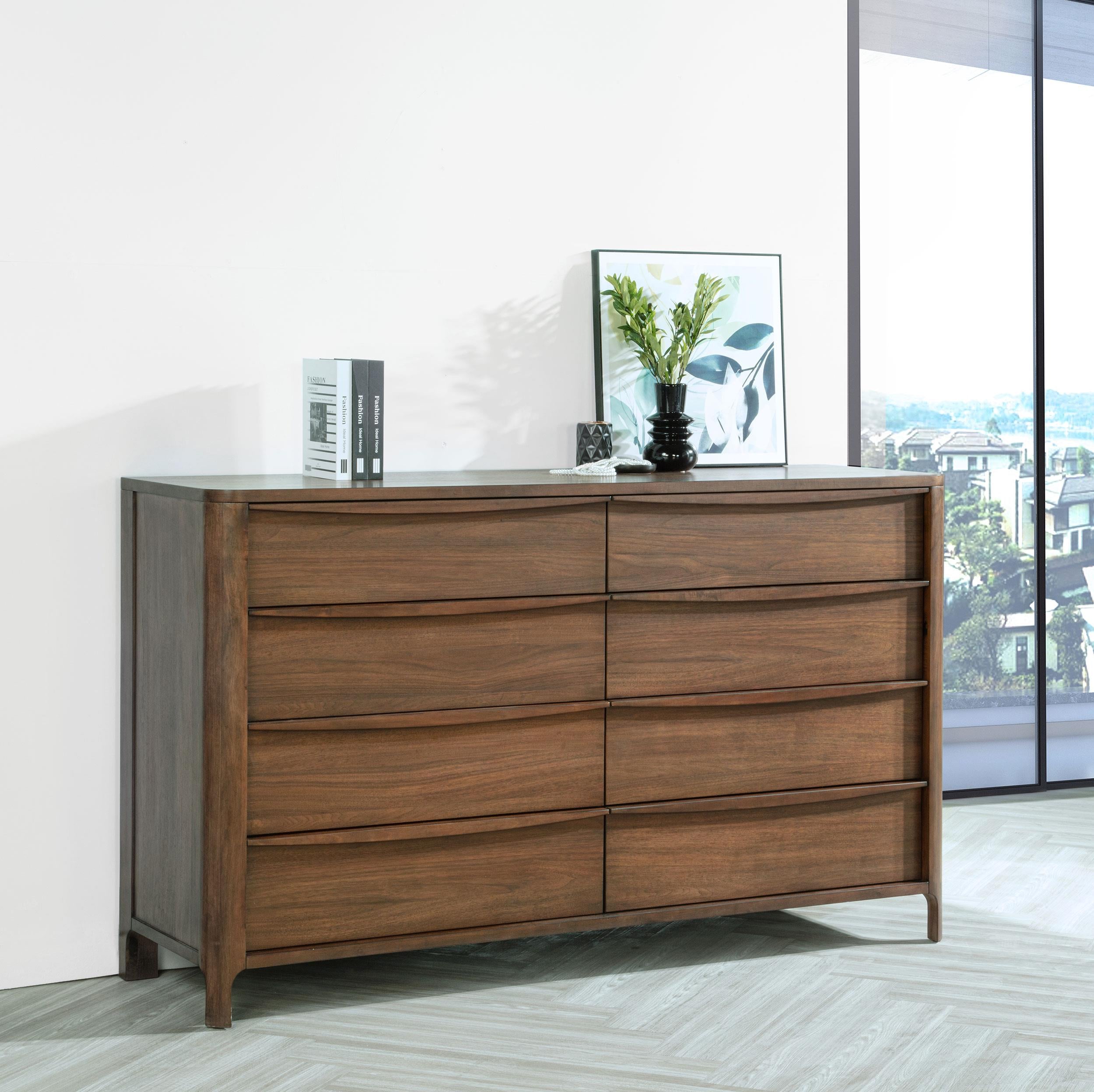Maderia 8-drawer Dresser Cabinet Walnut - 223323