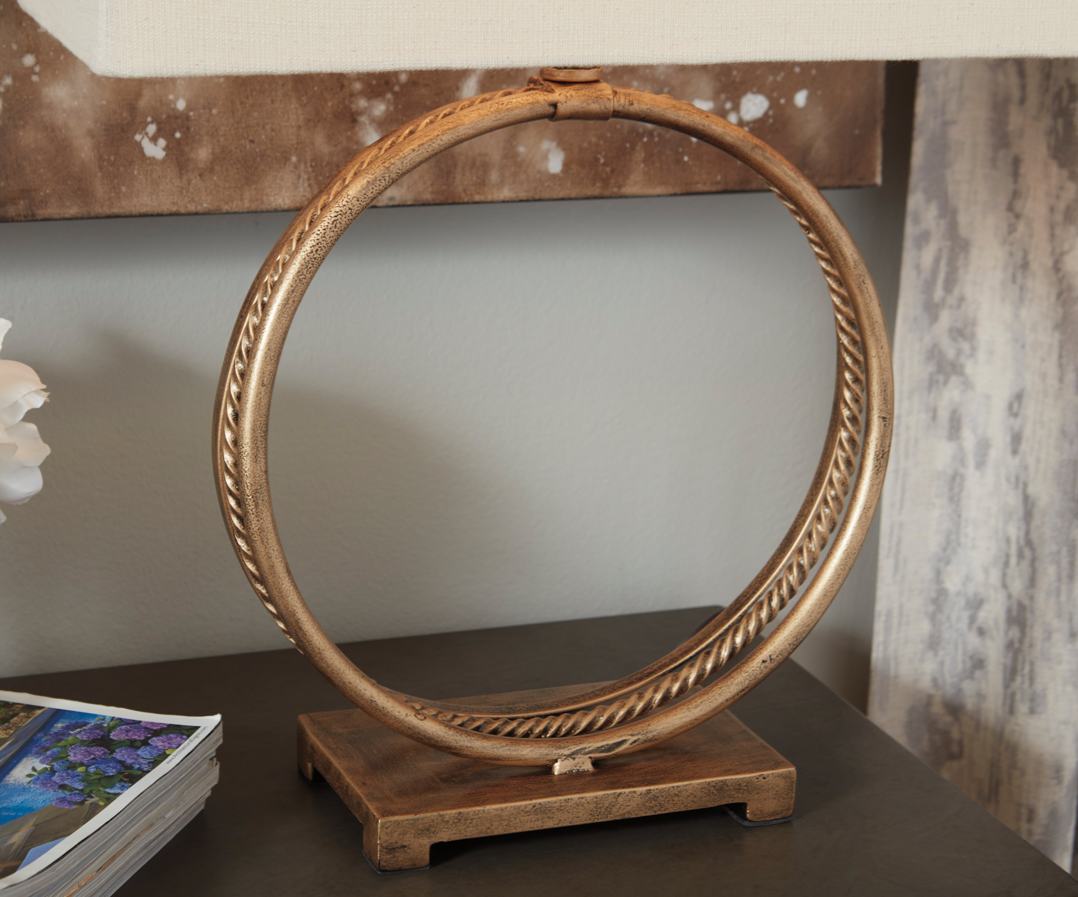 Mahala Antique Gold Finish Table Lamp (Set of 2) - L208124X2