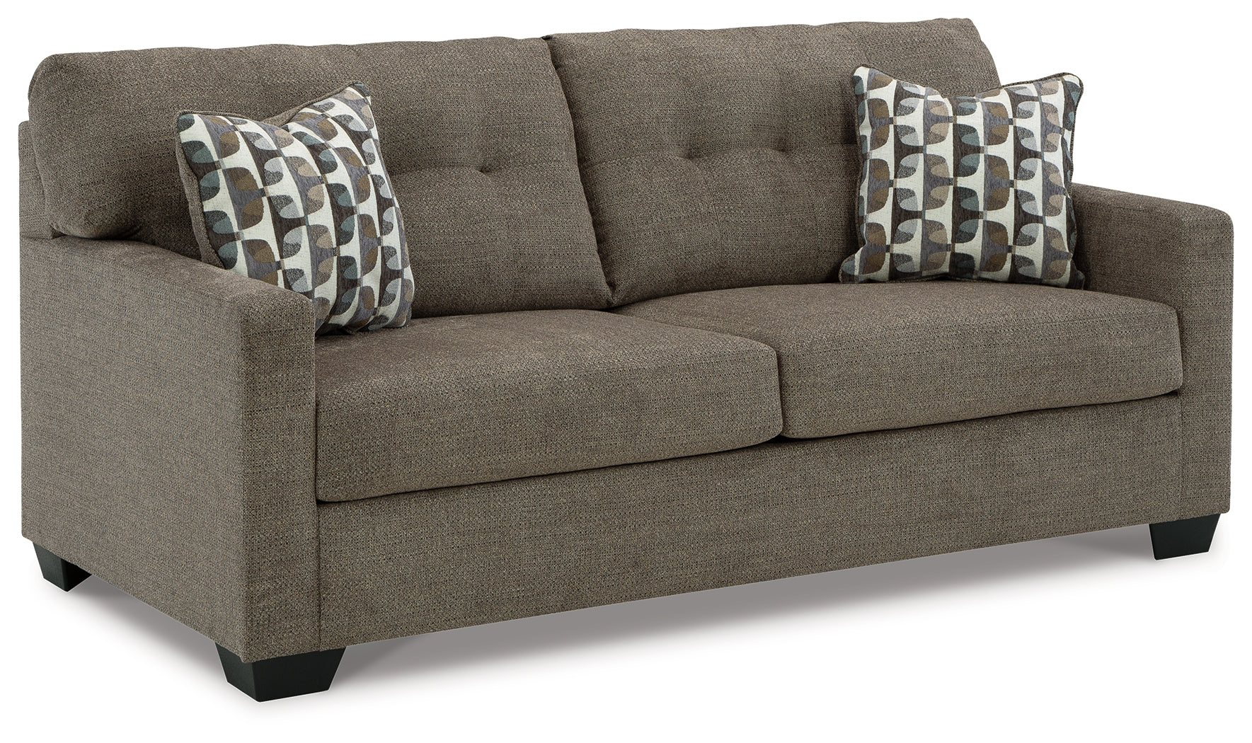 Mahoney Chocolate Full Sofa Sleeper and Chaise - 31005U3