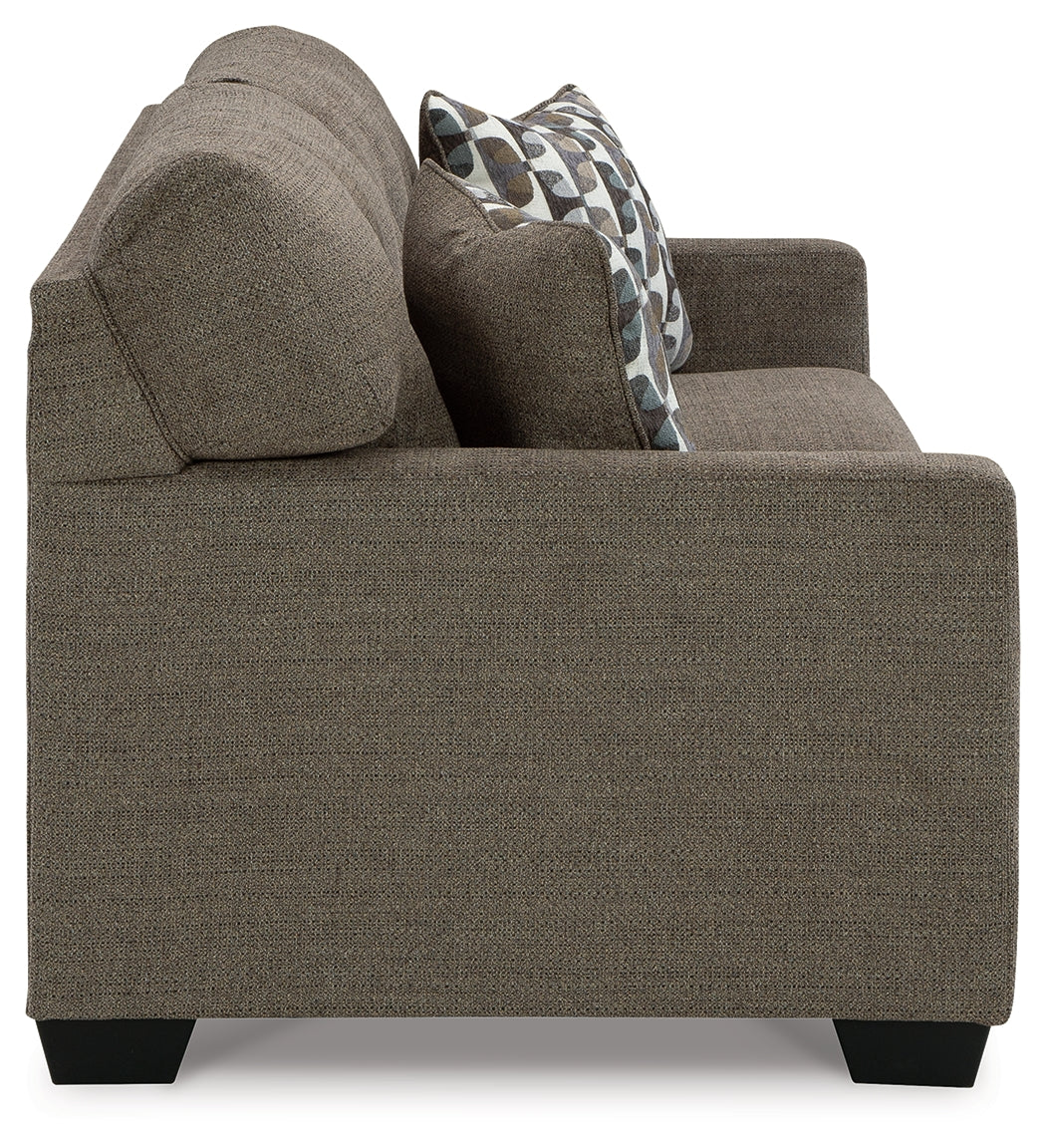 Mahoney Chocolate Full Sofa Sleeper and Chaise - 31005U3