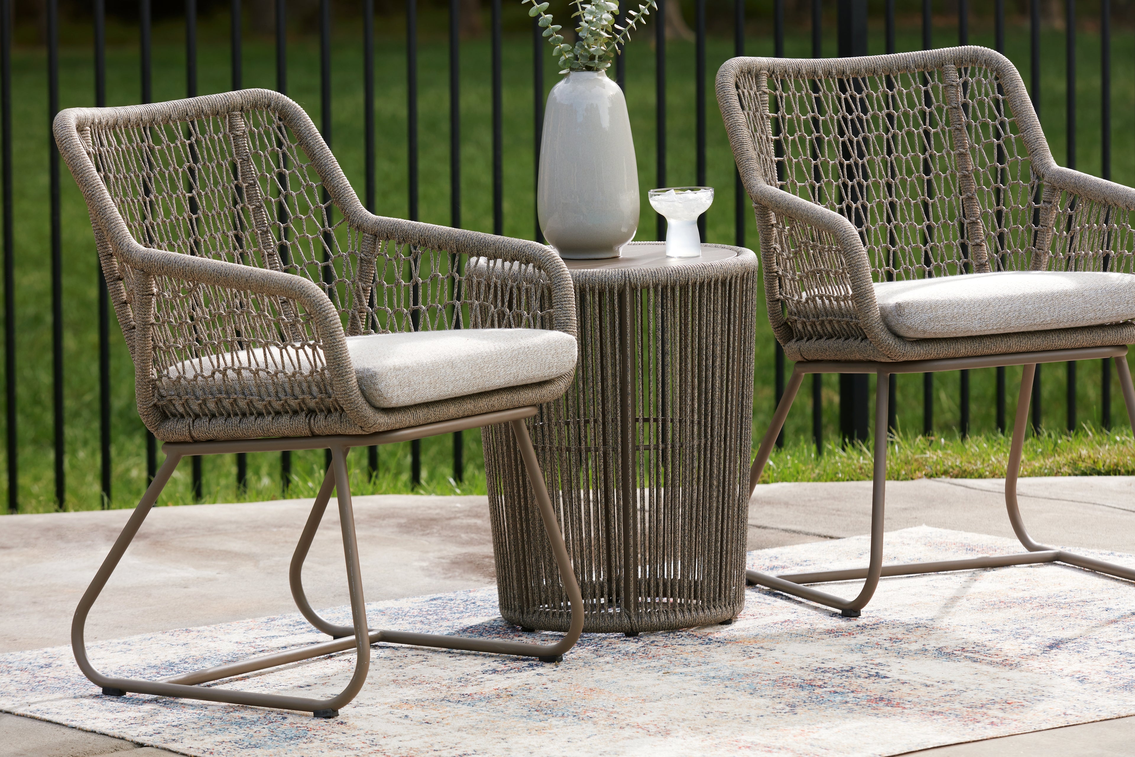 Majors Beach Beige Outdoor Table and 2 Chairs - PCP321-050