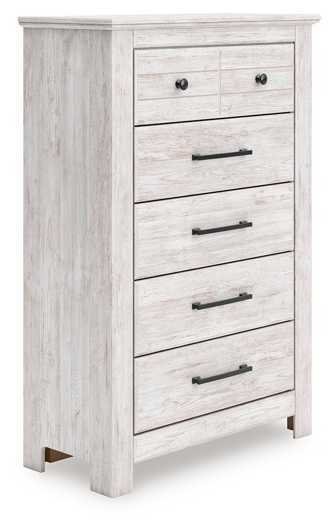Makidern Whitewash Chest of Drawers - PCB1171-46