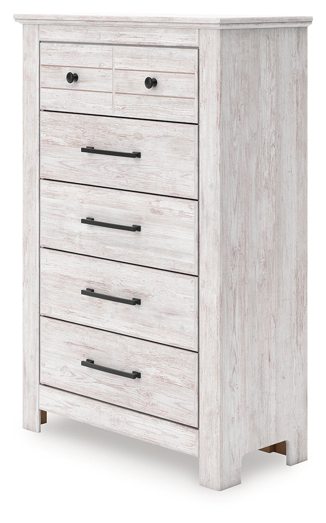 Makidern Whitewash Chest of Drawers - PCB1171-46