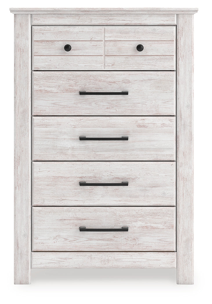 Makidern Whitewash Chest of Drawers - PCB1171-46