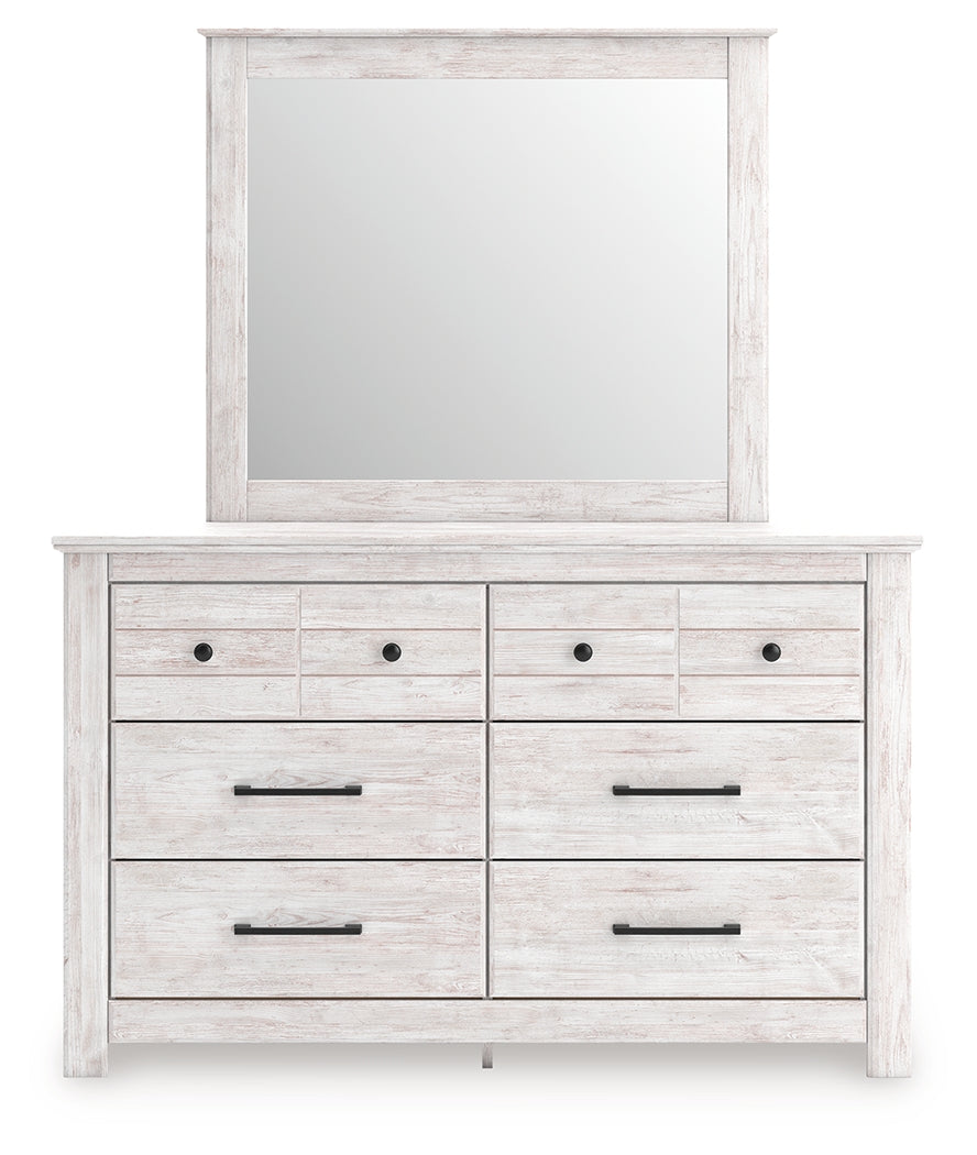 Makidern Whitewash Dresser and Mirror - PCB1171B1