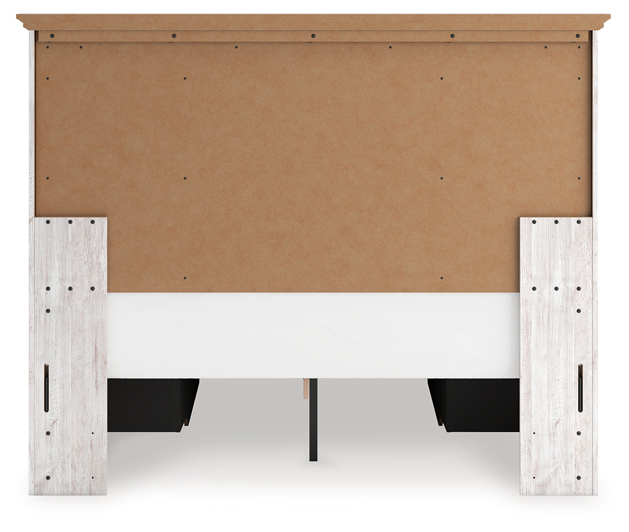 Makidern Whitewash Queen Panel Storage Bed - PCB1171B10