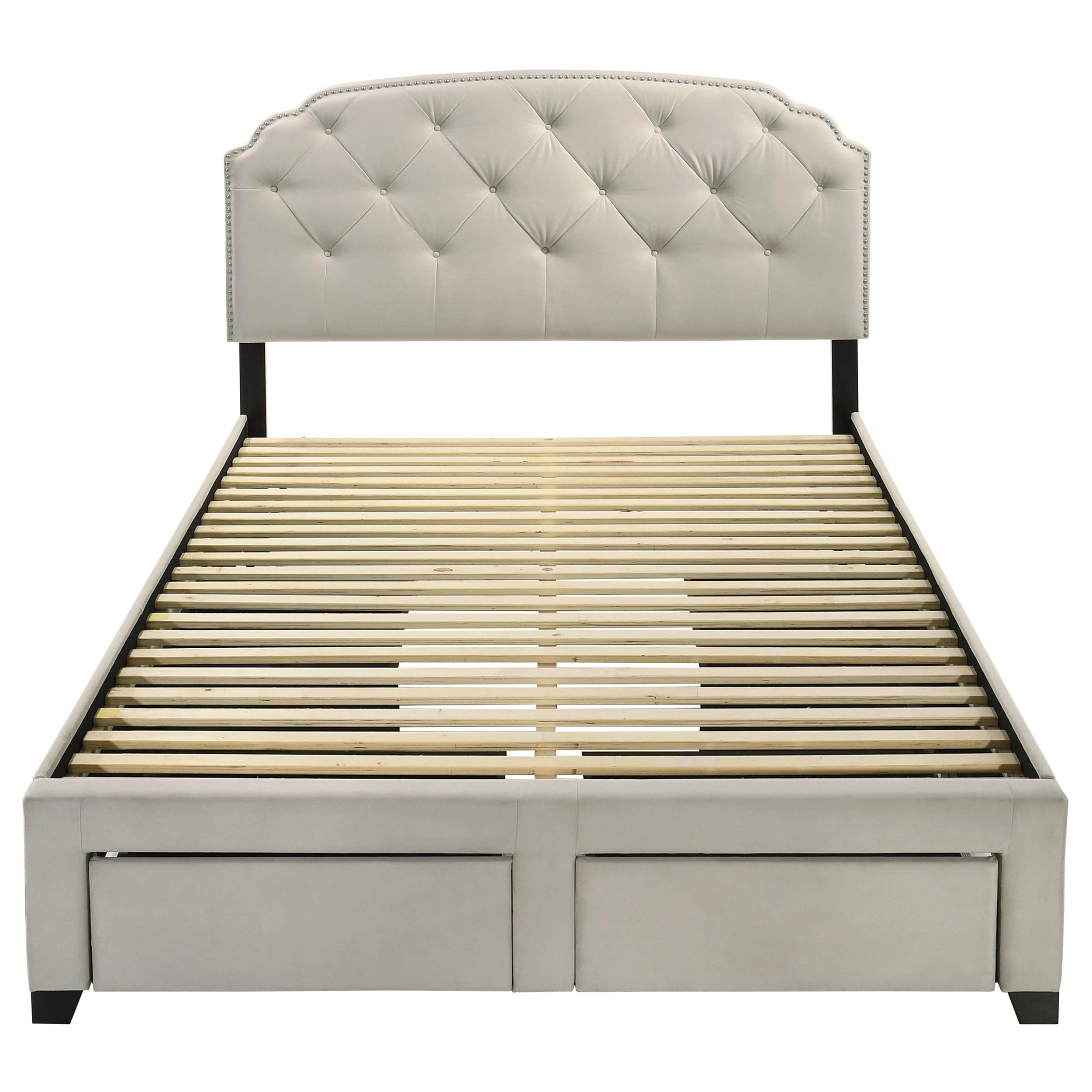 Marianna 4-drawer Upholstered Full Storage Bed Cream - 316011F
