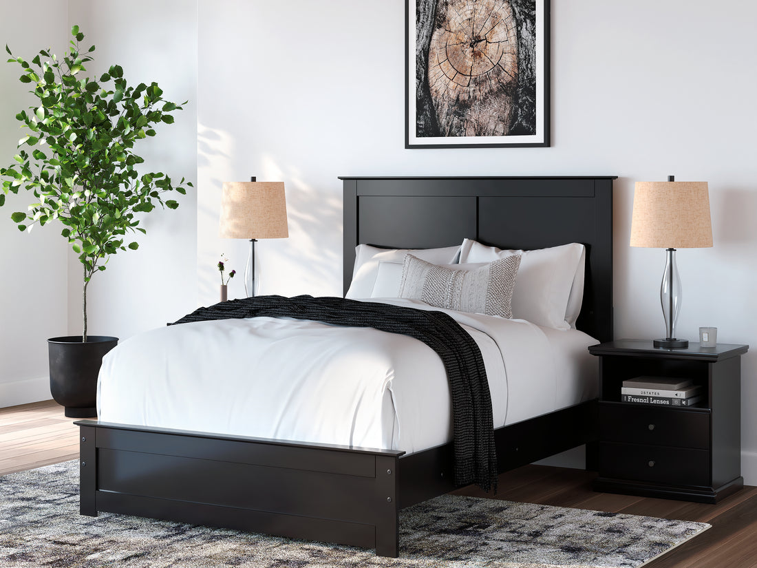 Maribel Black Full Panel Bed - B138B52