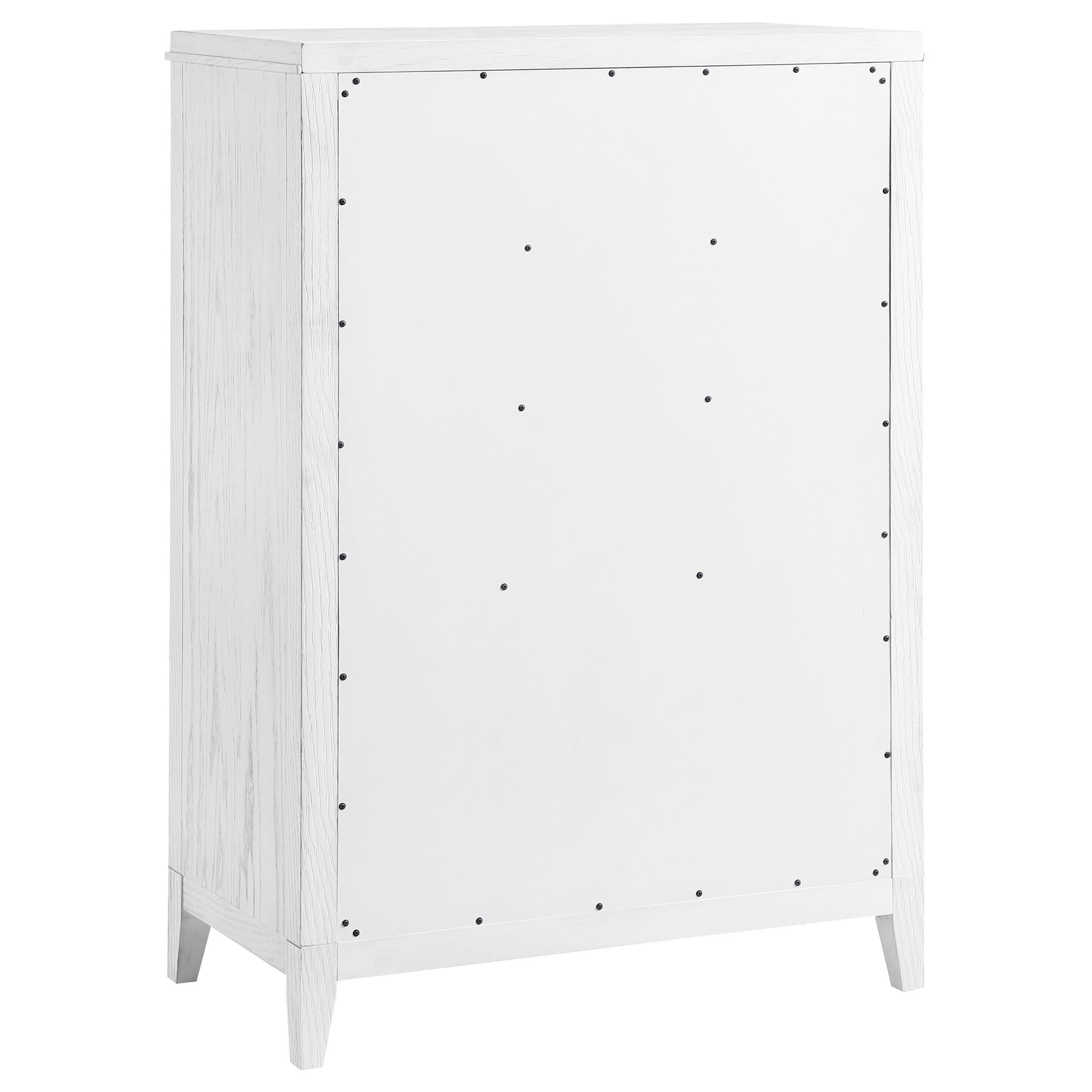 Marielle 5-drawer Bedroom Chest Distressed White - 224845