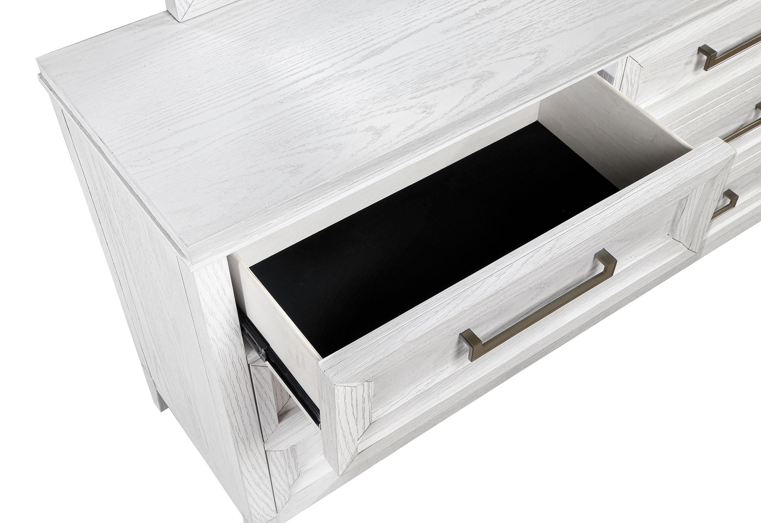 Marielle 6-drawer Bedroom Dresser Distressed White - 224843