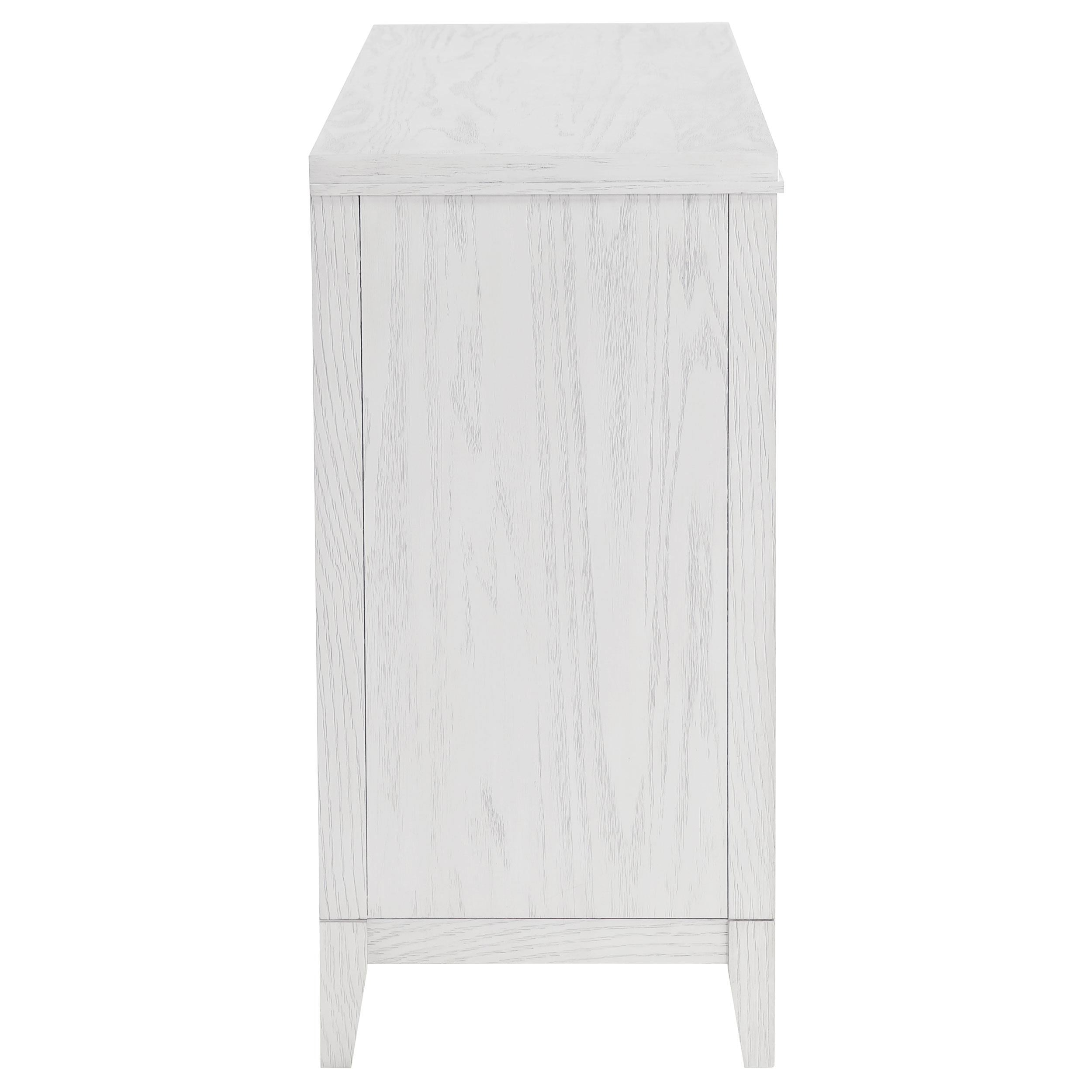 Marielle 6-drawer Bedroom Dresser Distressed White - 224843