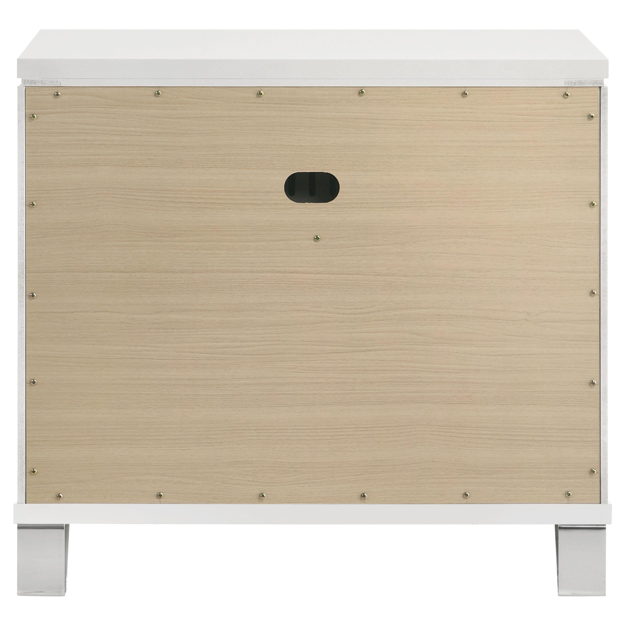 Marmore 2-drawer Nightstand Bedside Table White - 224962