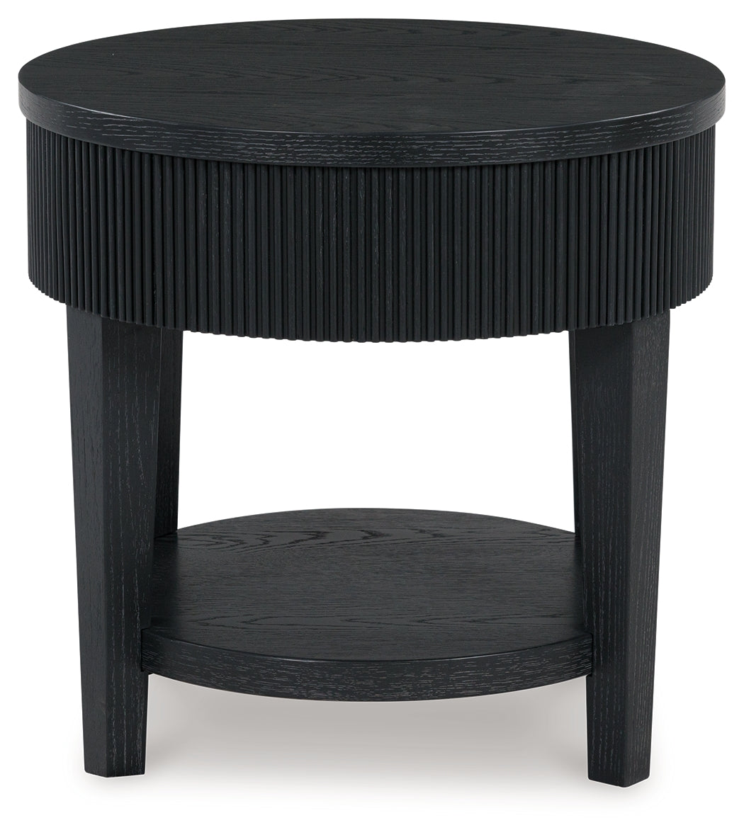 Marstream Black End Table - T551-6