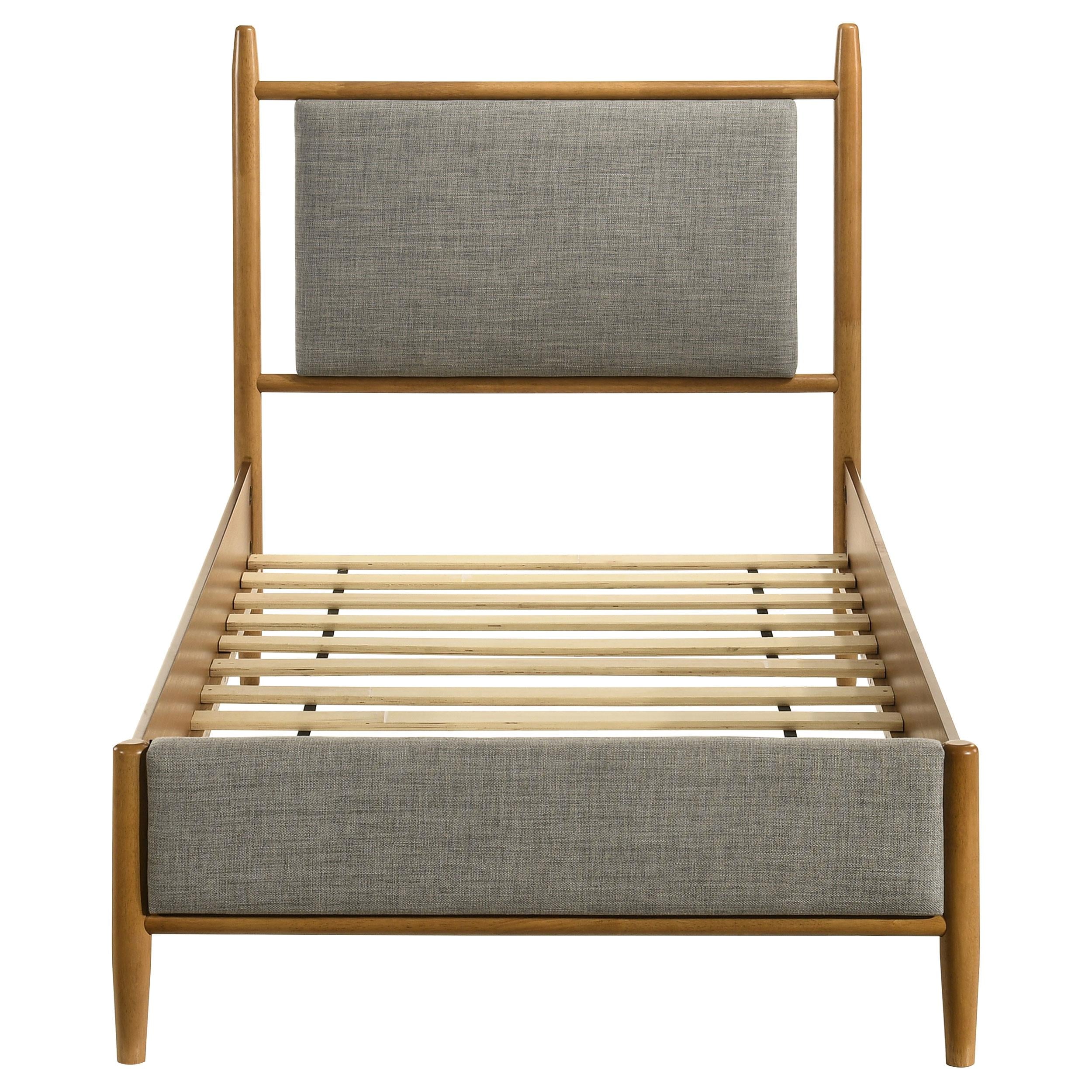 Mason 46-inch Twin Panel Platform Bed Grey and Light Brown - 315914T