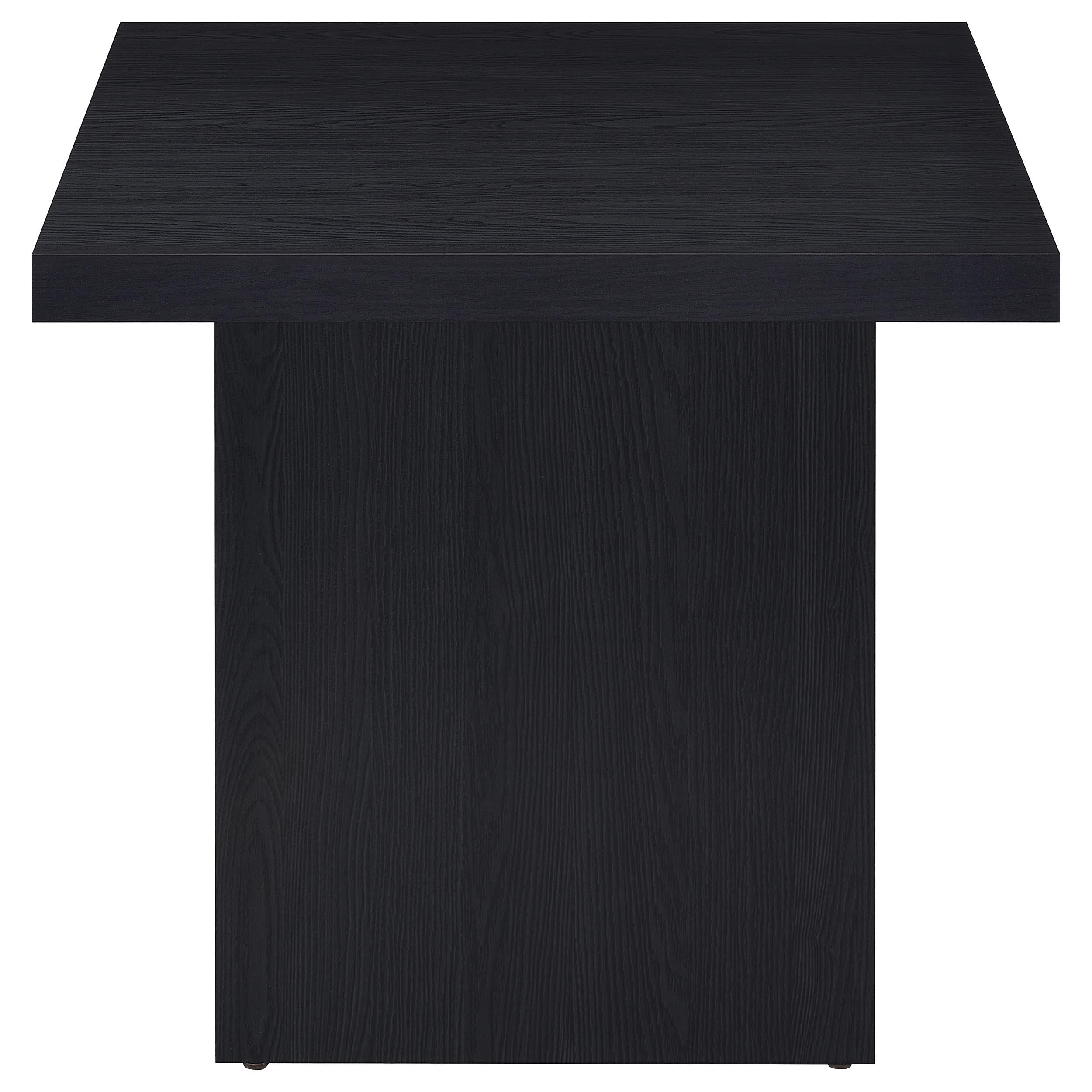 Max 2-piece Rectangular Coffee and End Table Set Black - 706278-S2