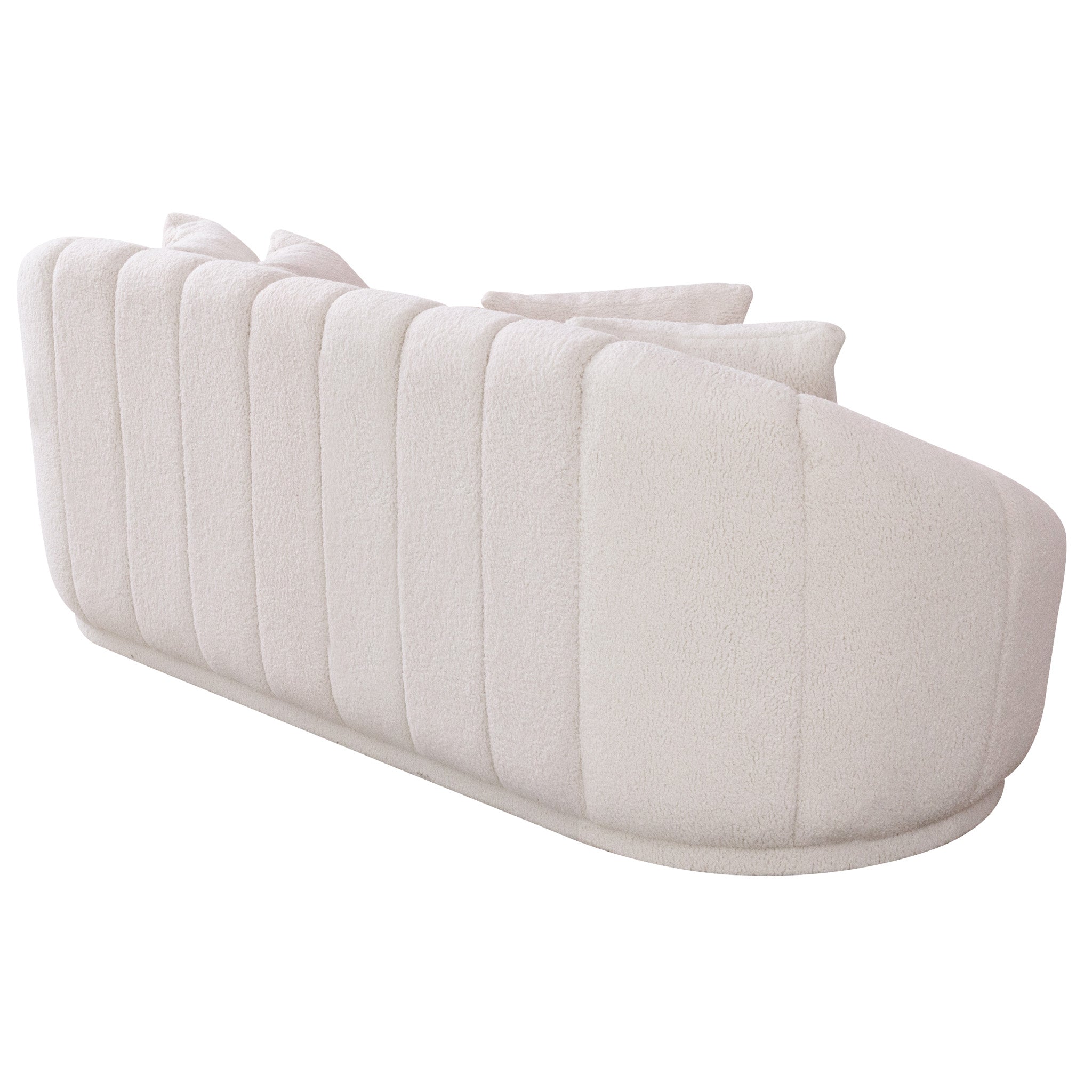 Maximilian Modern Japandi Style Tight Back Boucle Couches - SOF03001702