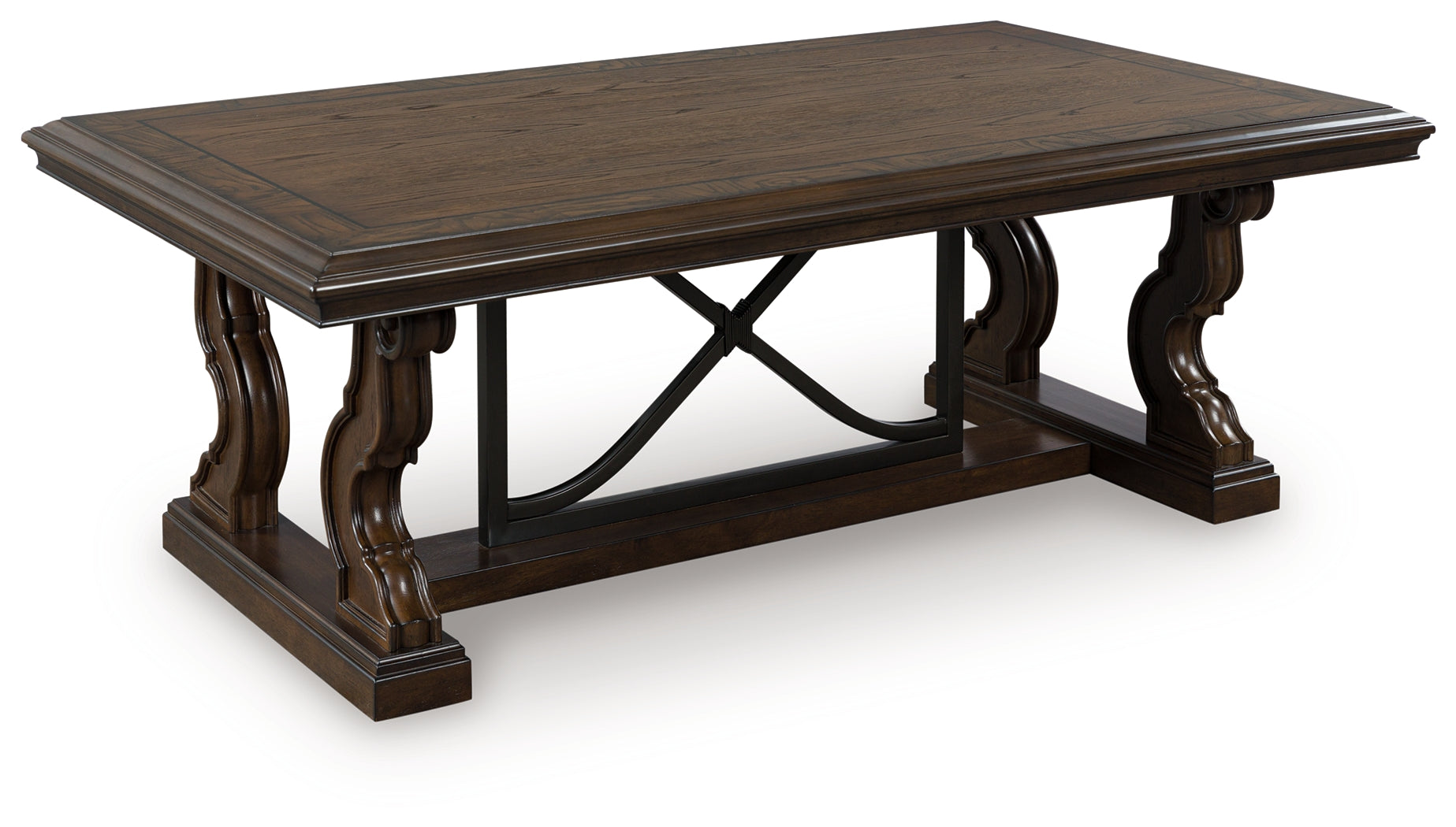 Maylee Dark Brown Coffee Table - T647-1