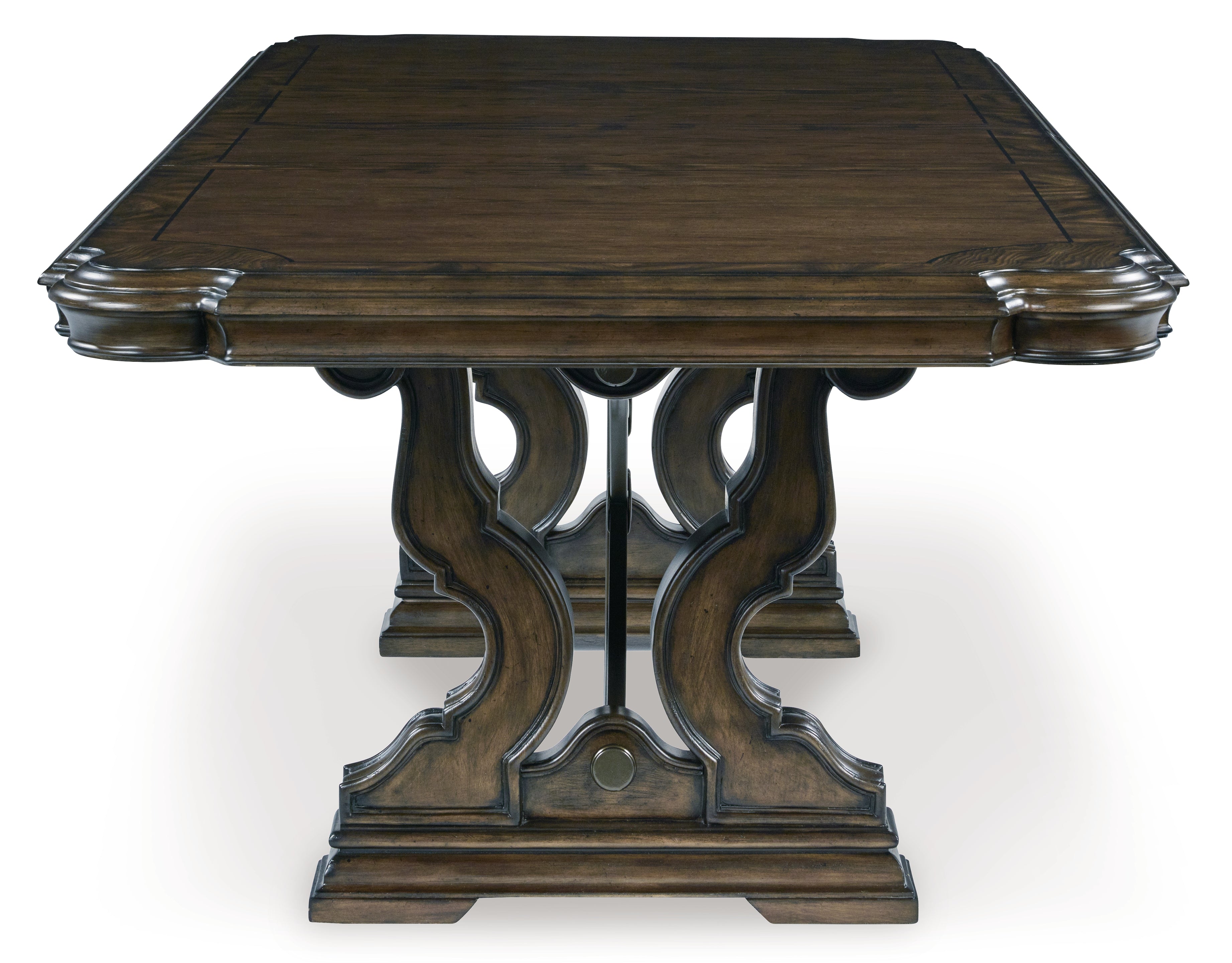 Maylee Dark Brown Dining Table and 4 Chairs - D947D10