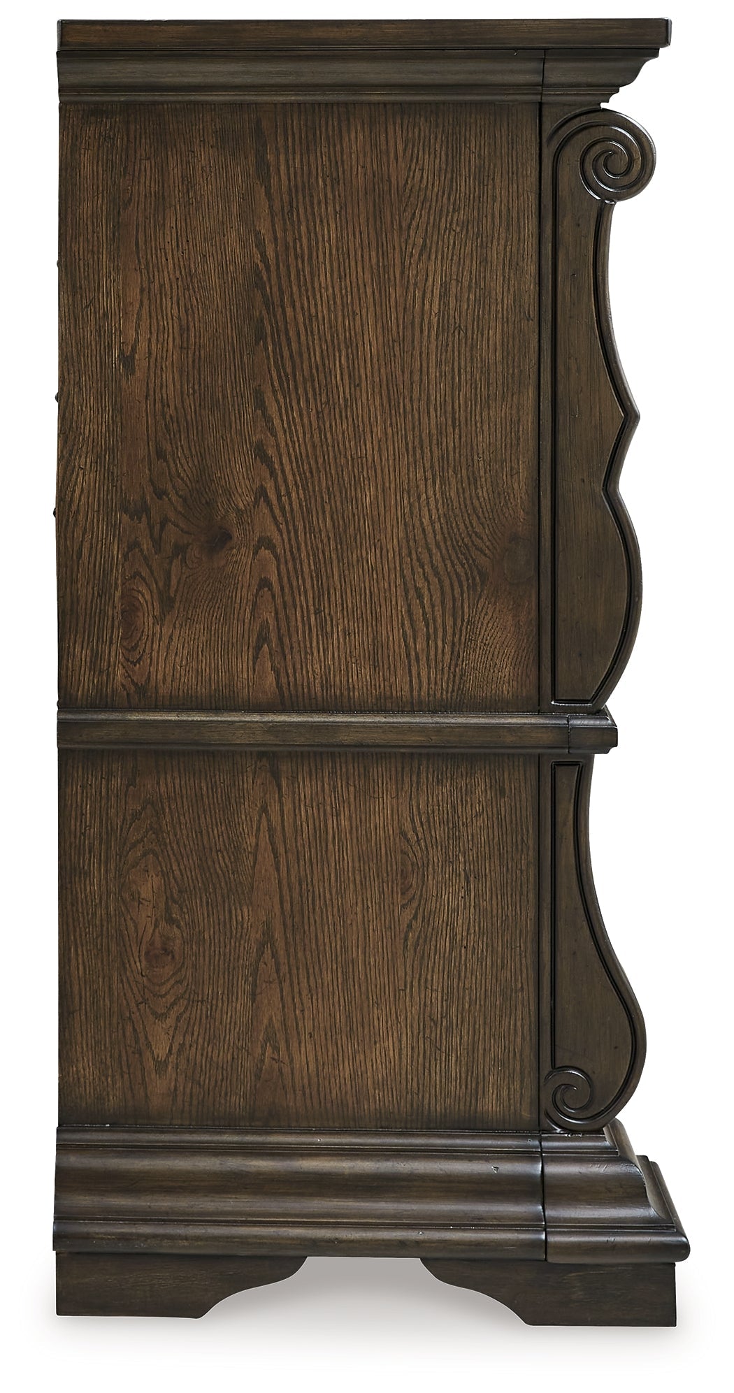 Maylee King Canopy Bed with Dresser in Dark Brown from Ashley - Luna Furniture