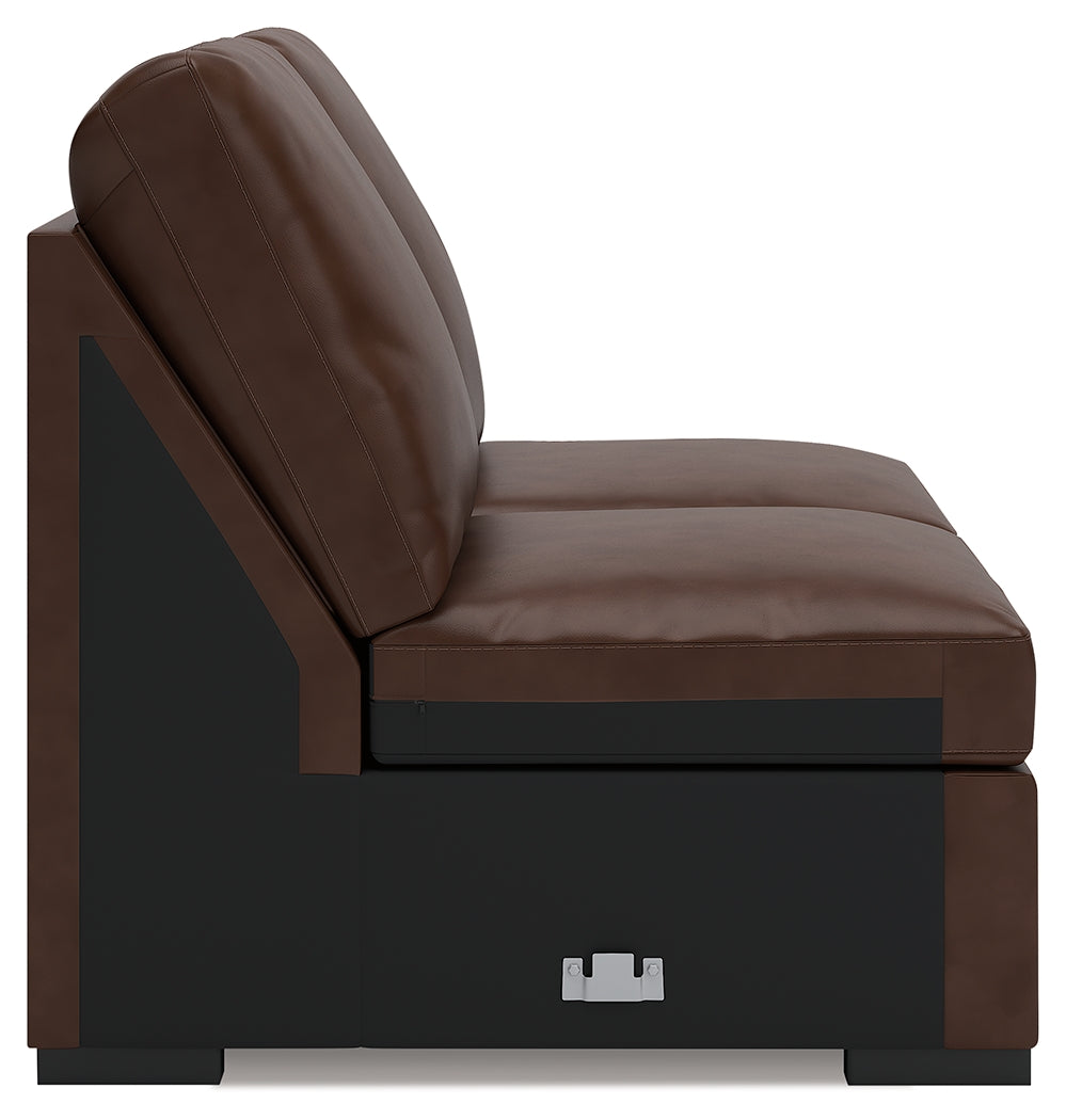 McDowlan Coffee Armless Loveseat - PC4850434