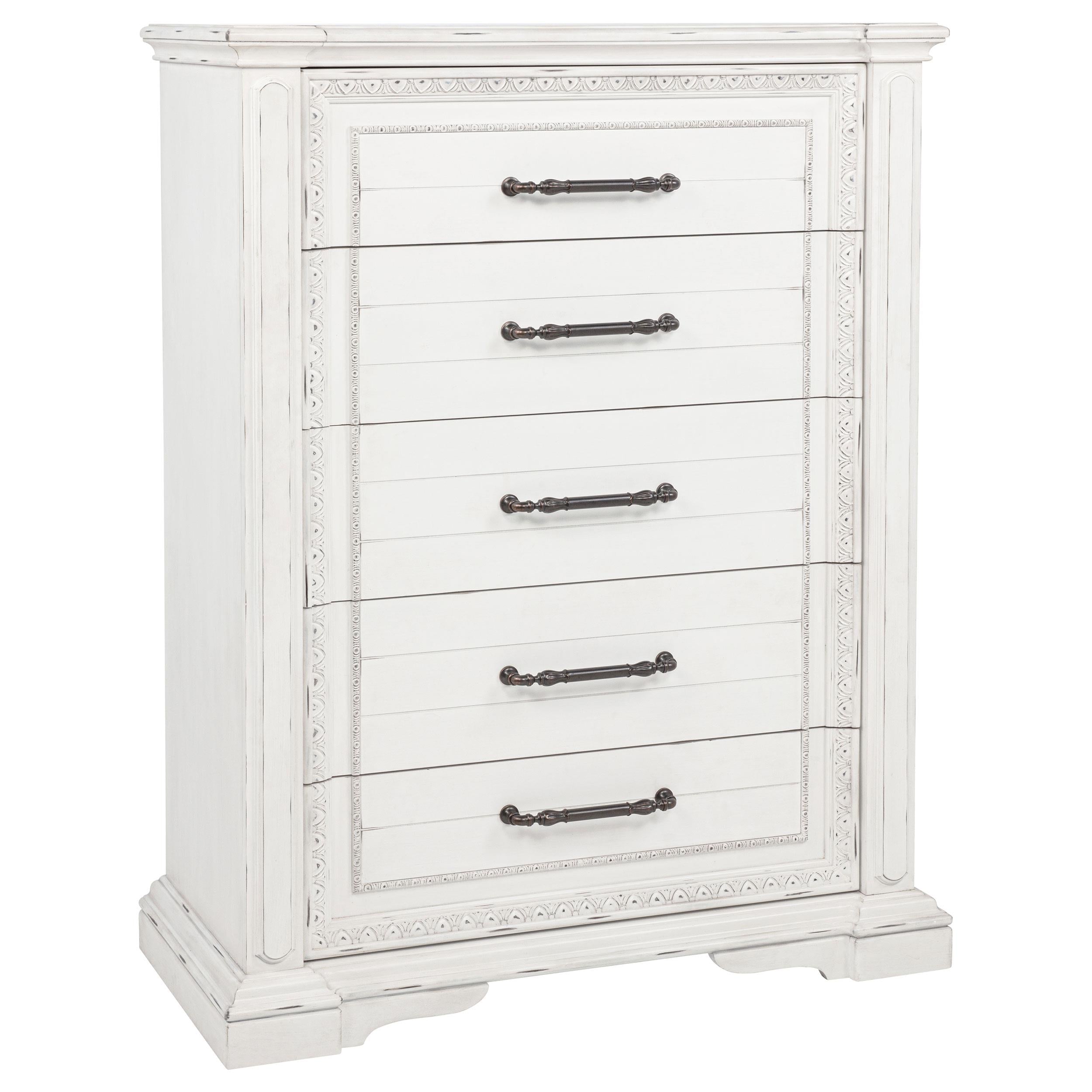 McKinney 5-piece California King Bedroom Set Vintage White - 215871KW-S5