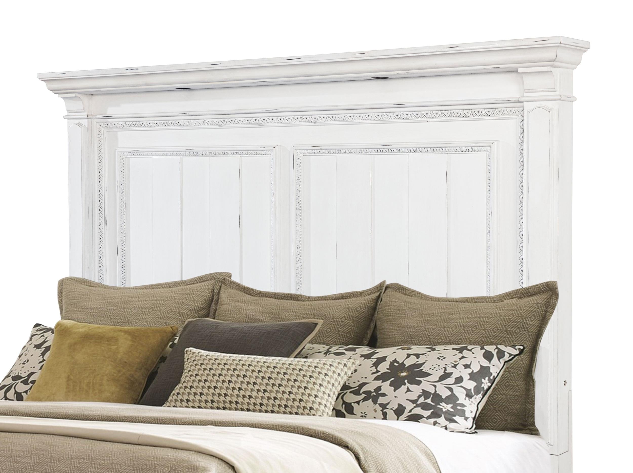 McKinney Queen LED Light Panel Bed Vintage White - 215871Q